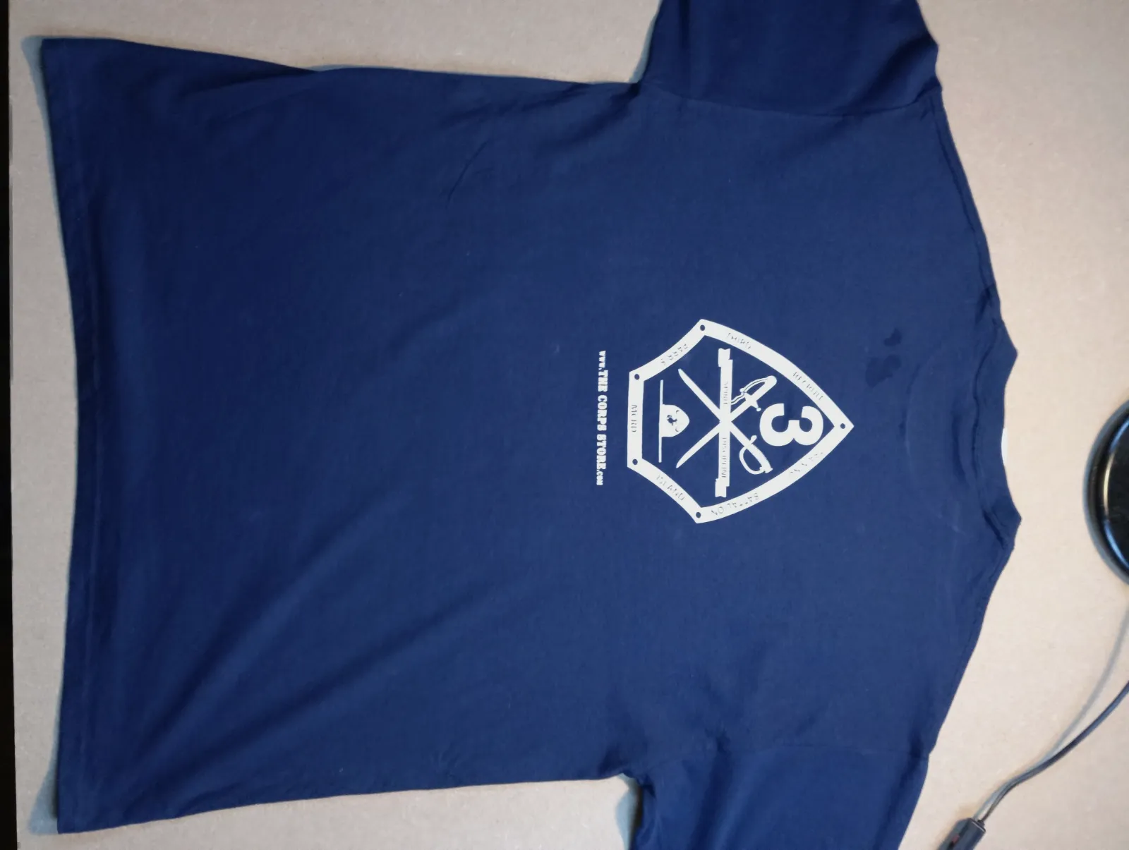 T-shirt Gildan USMC 3rd Battalion bleu marine – Gildan – taille XL 6