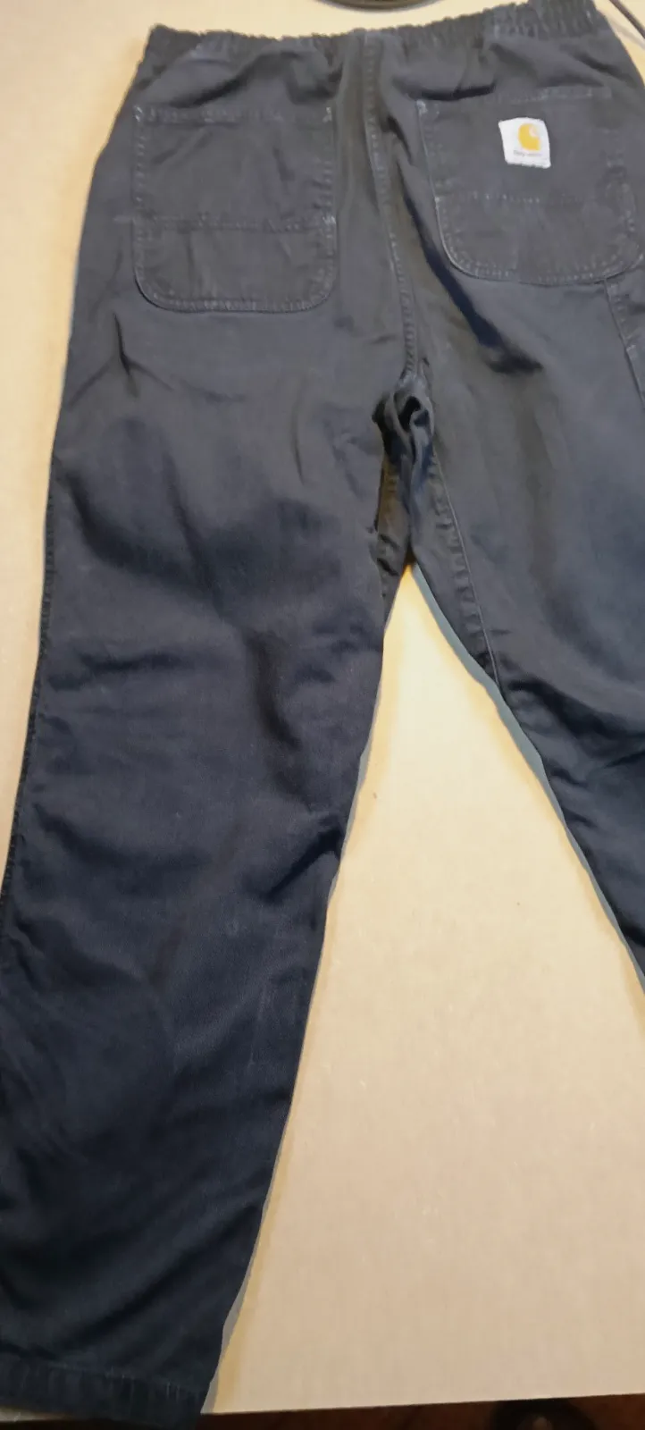 Pantalon noir Carhartt avec taille élastique – Carhartt – taille 40 2