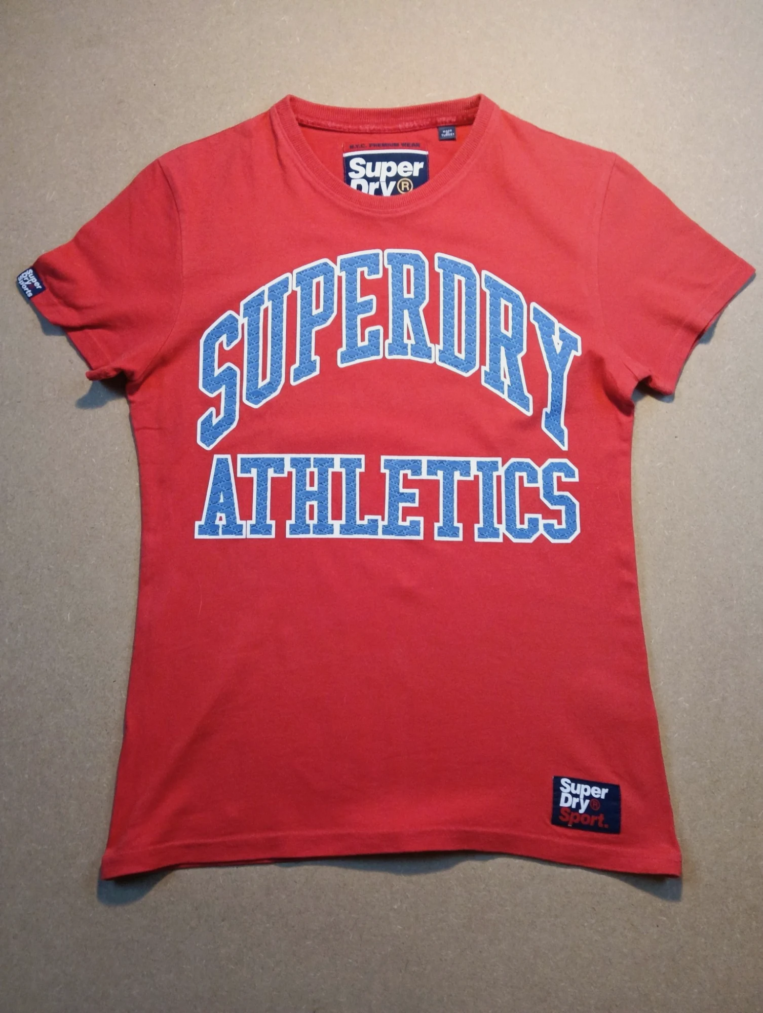 T-shirt rouge Superdry Athletics homme