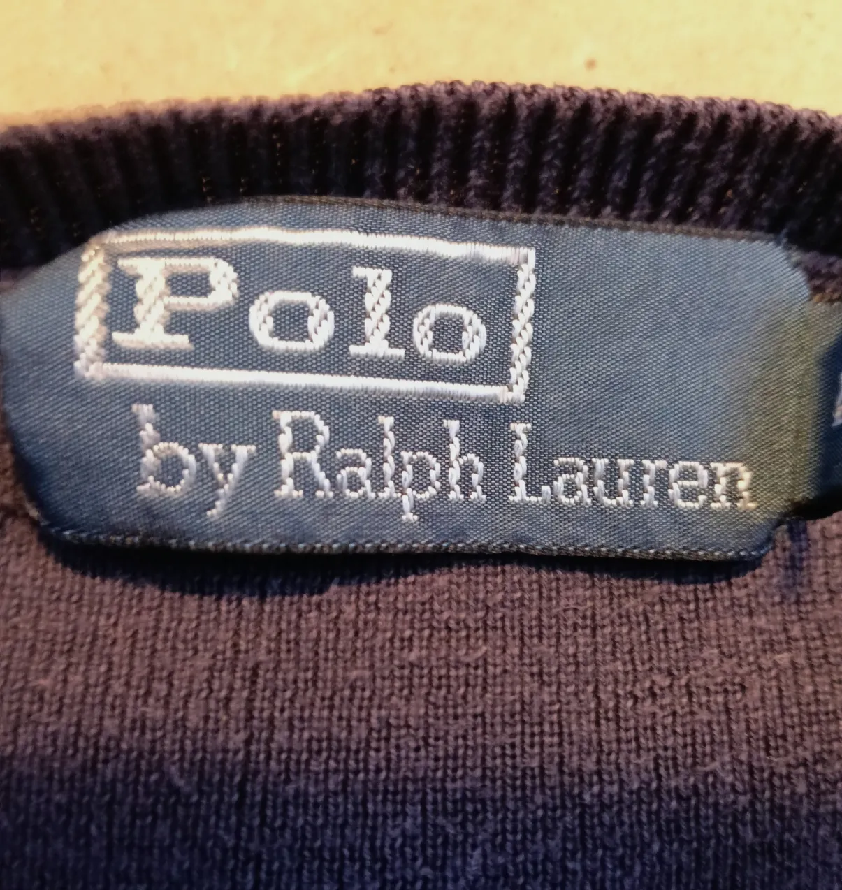 Pull col V Polo Ralph Lauren bleu marine – Ralf Lauren – taille L 3