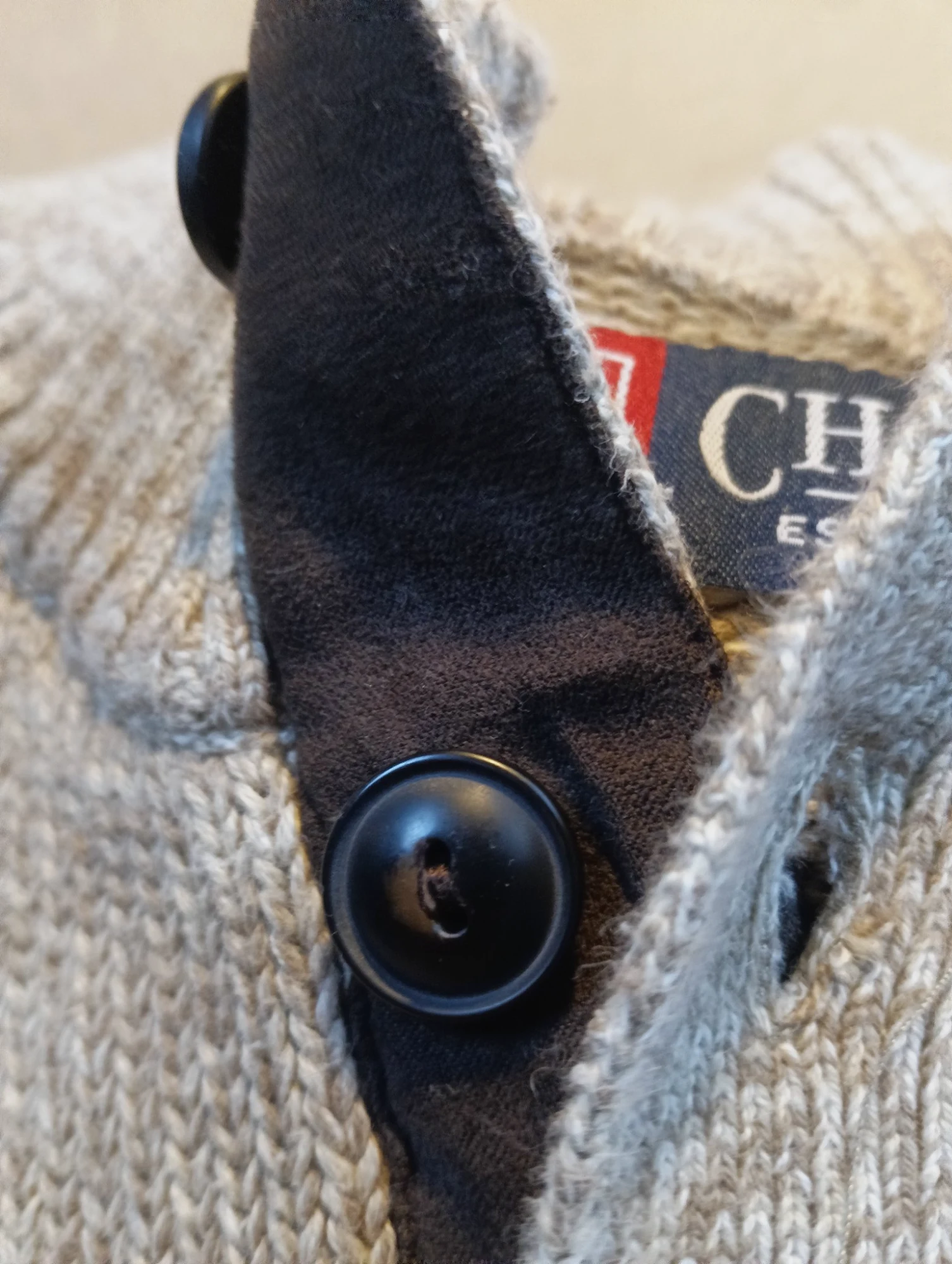 Pull en maille beige Chaps