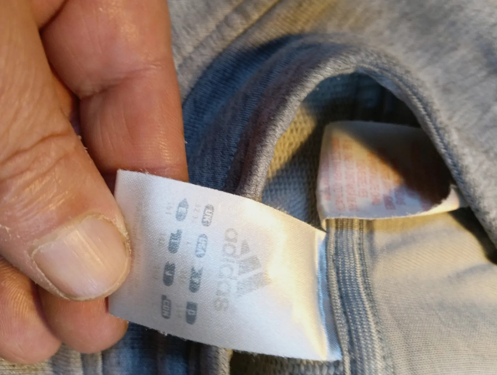 Sweat à capuche Adidas gris avec bandes violettes – Adidas – taille L 6