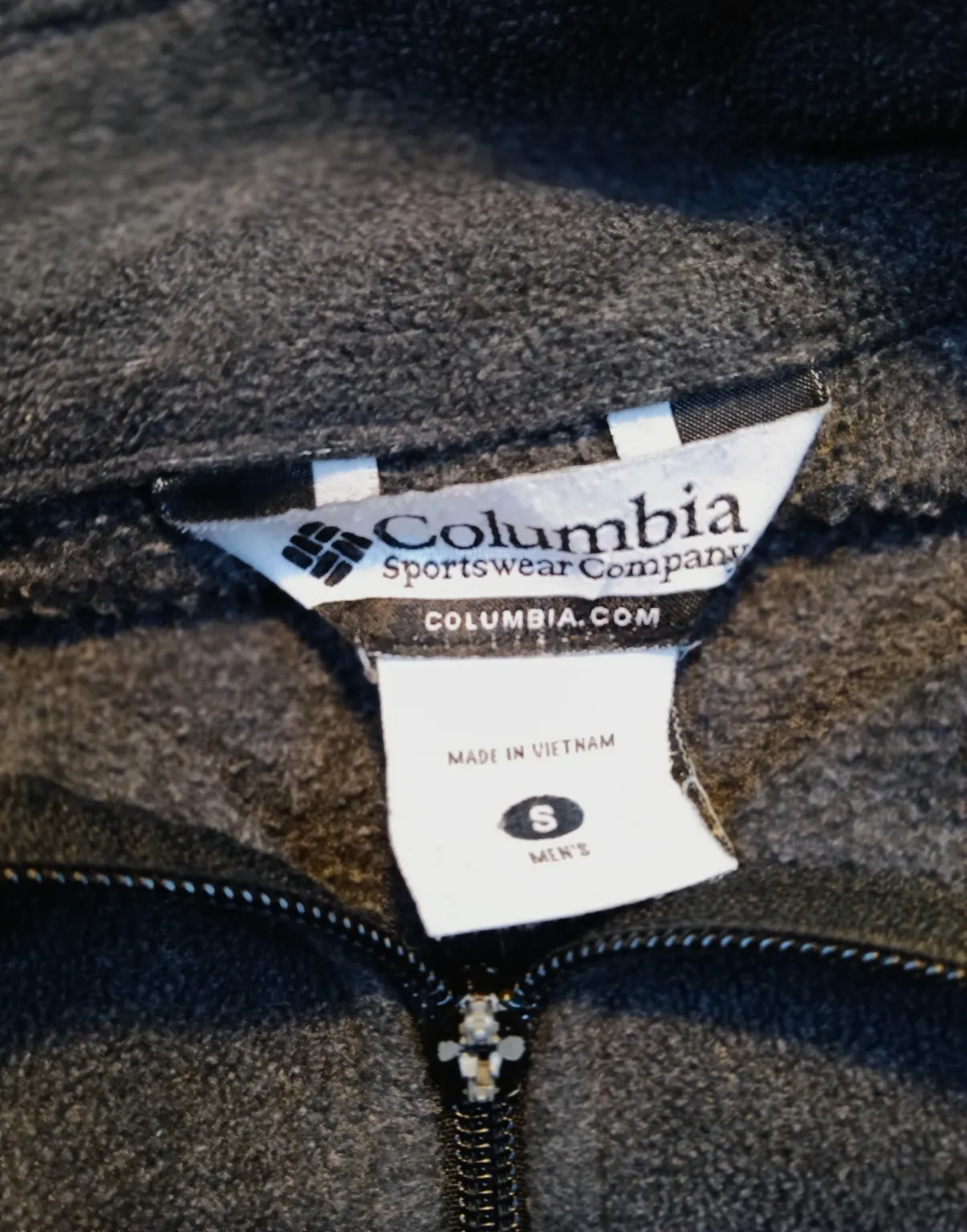 Veste polaire zippée gris foncé – Coloumbia – taille S 4