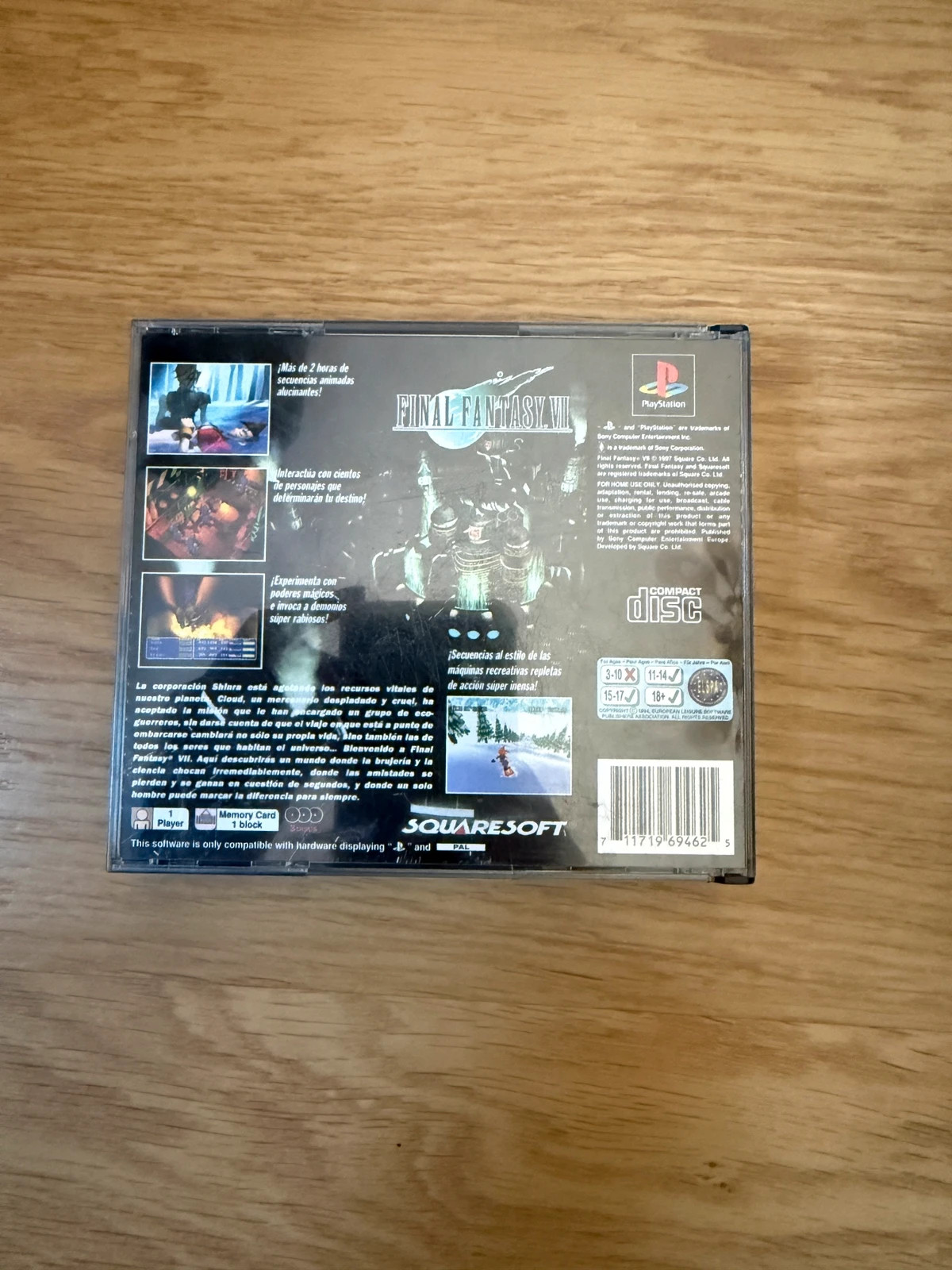 Final Fantasy VII PlayStation 1 PAL 2