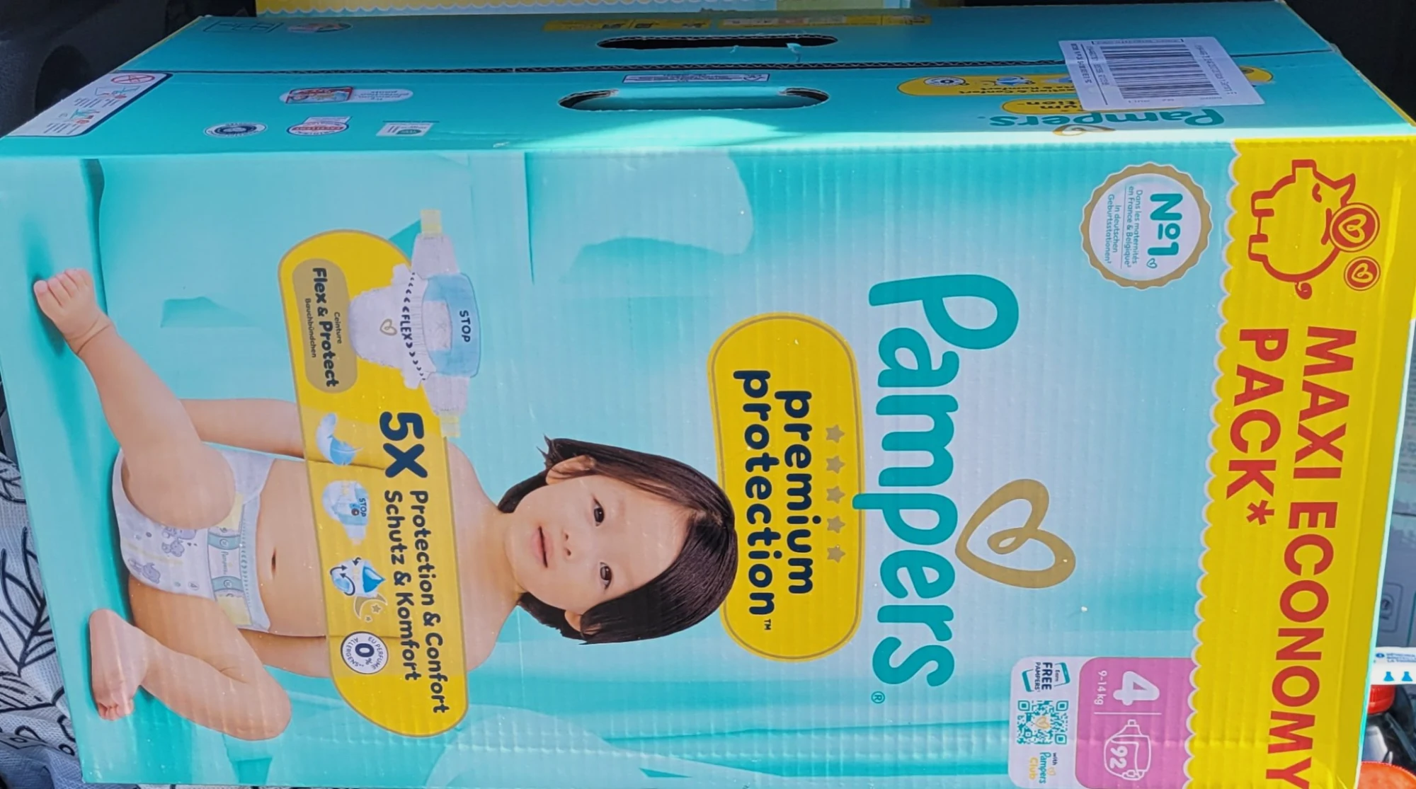 Paquet de couche pampers premium taille 4