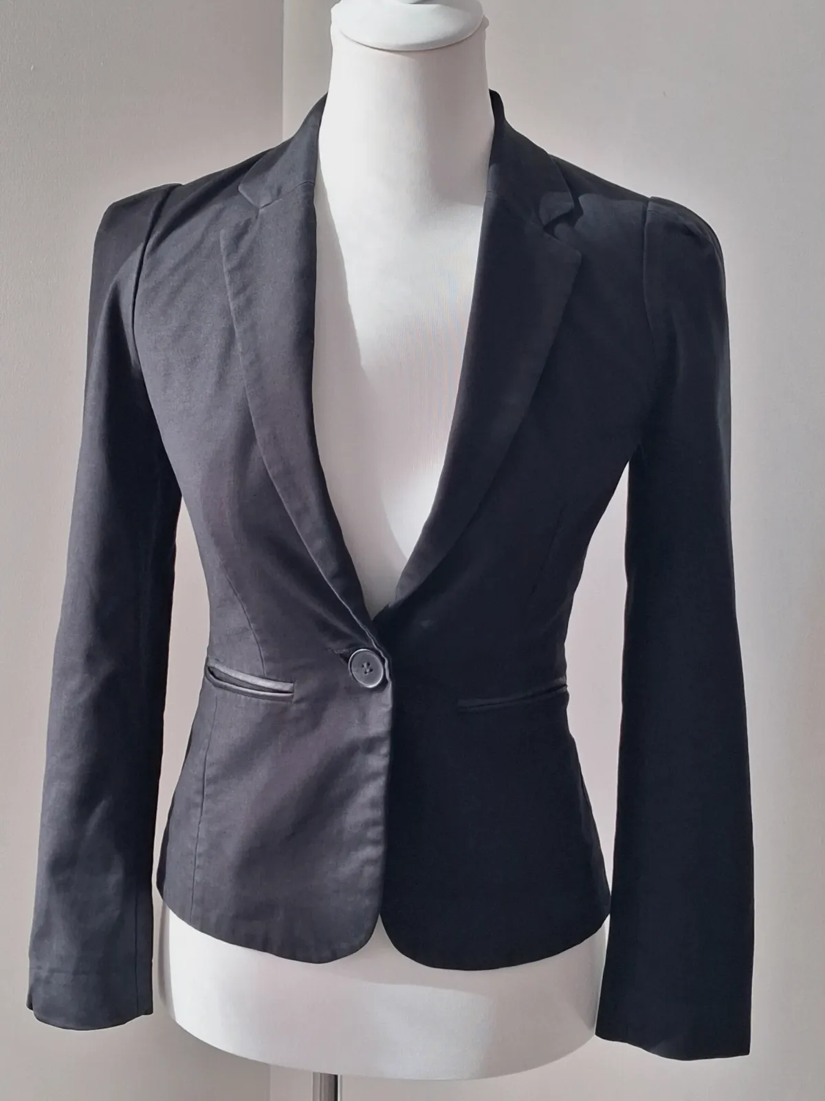 Veste de blazer cintré noir pour femme – Atmosphère – taille XS 4