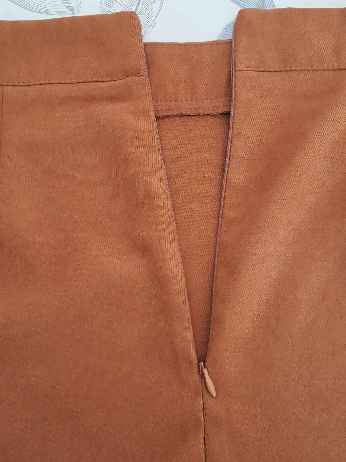 Jupe courte effet suédine marron camel – Shein – taille S 6