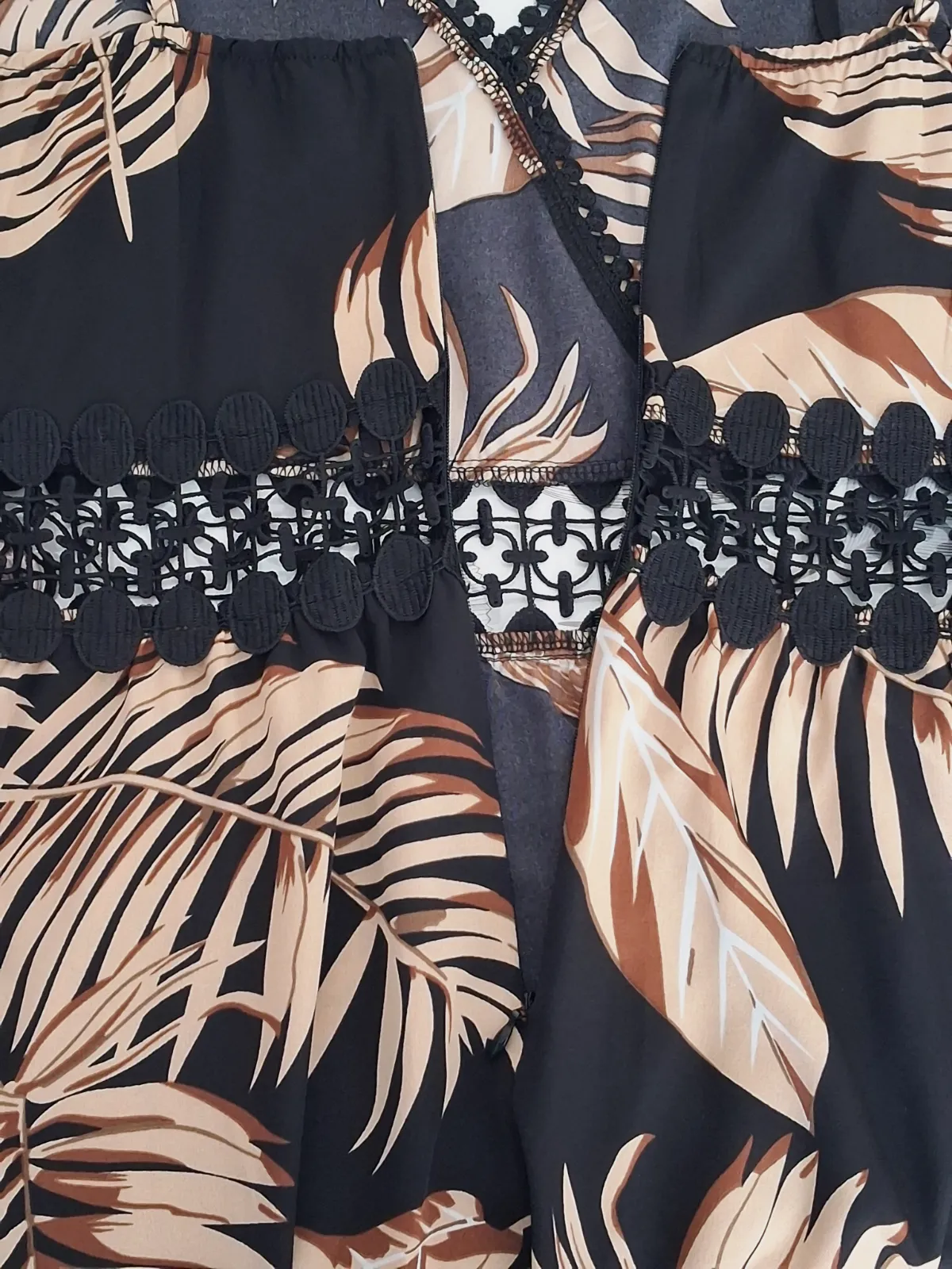 Robe courte à bretelles motif tropical – Shein – taille S 7