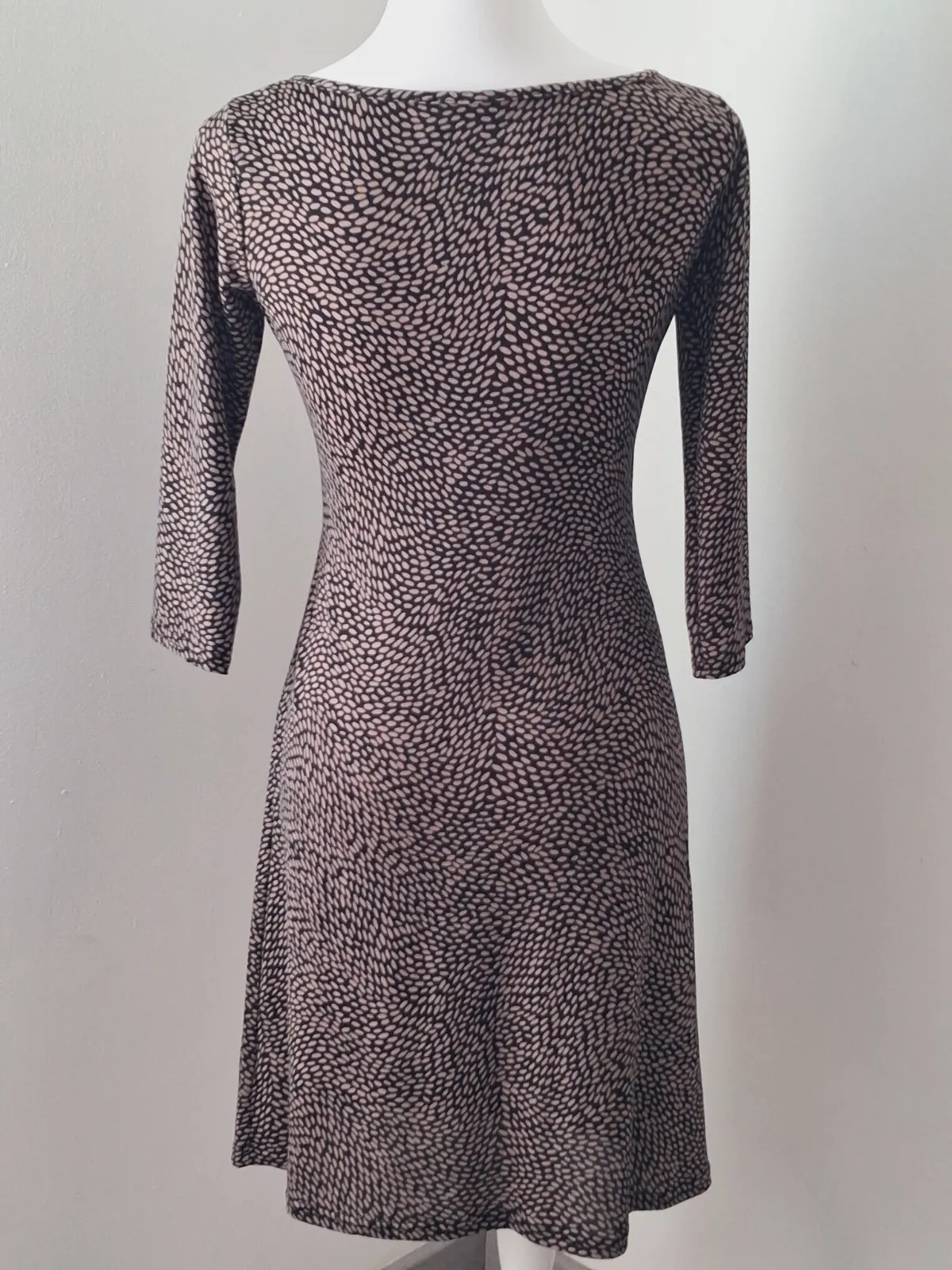 Robe drapée imprimée à manches 3/4 – Kwoman – taille M 3