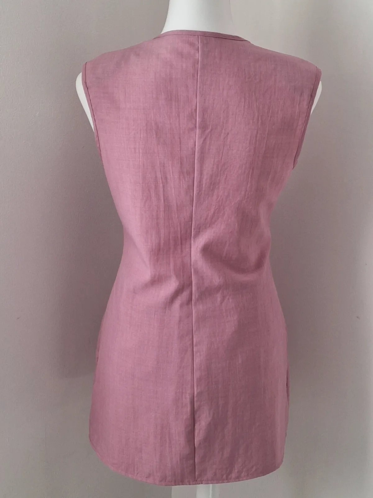 Ensemble tailleur sans manches gilet et short rose – Shein – taille S 4
