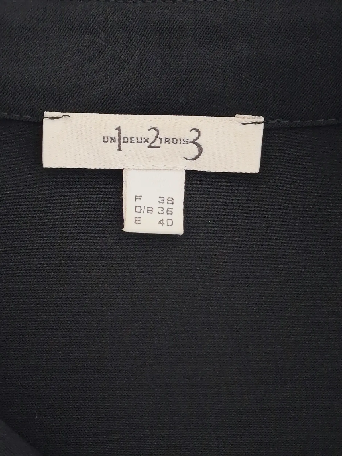 Robe chemise noire à manches longues – Un deux trois – taille L 7