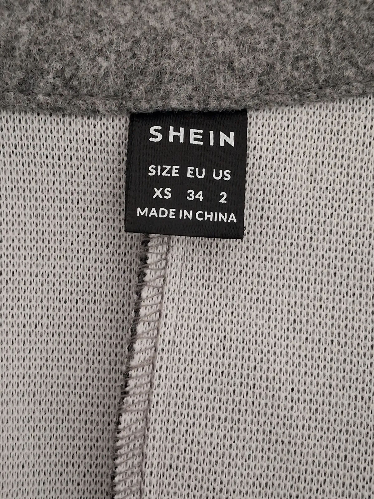 Manteau court évasé gris chiné – Shein – taille S 6