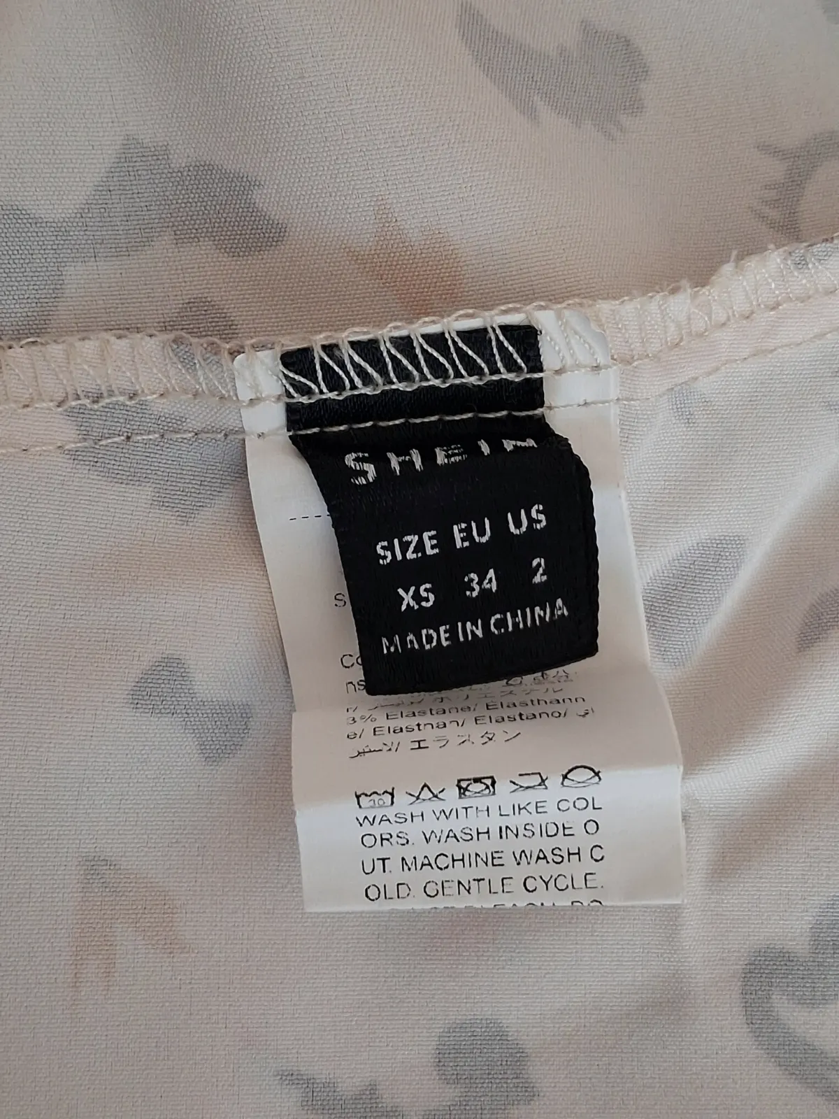 Robe courte imprimée à volant et fines bretelles – Shein – taille XS 8