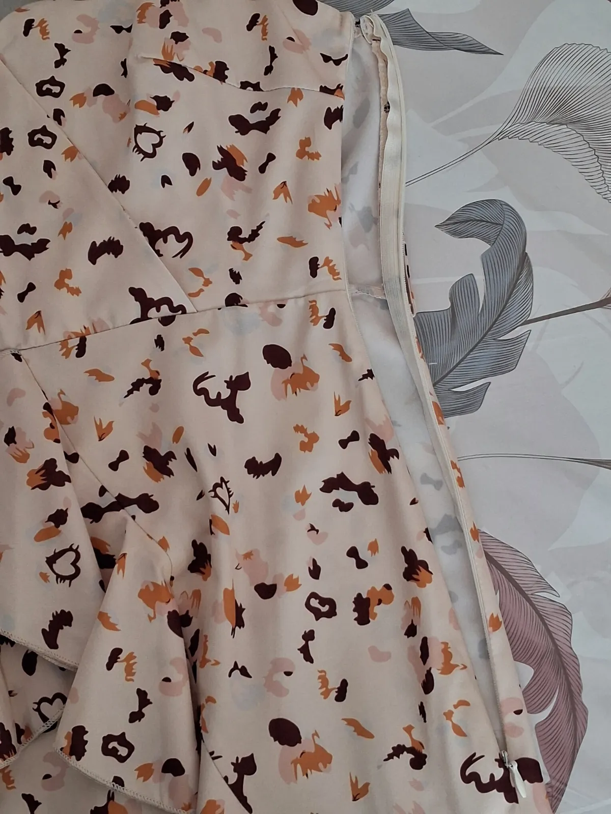 Robe courte imprimée à volant et fines bretelles – Shein – taille XS 6