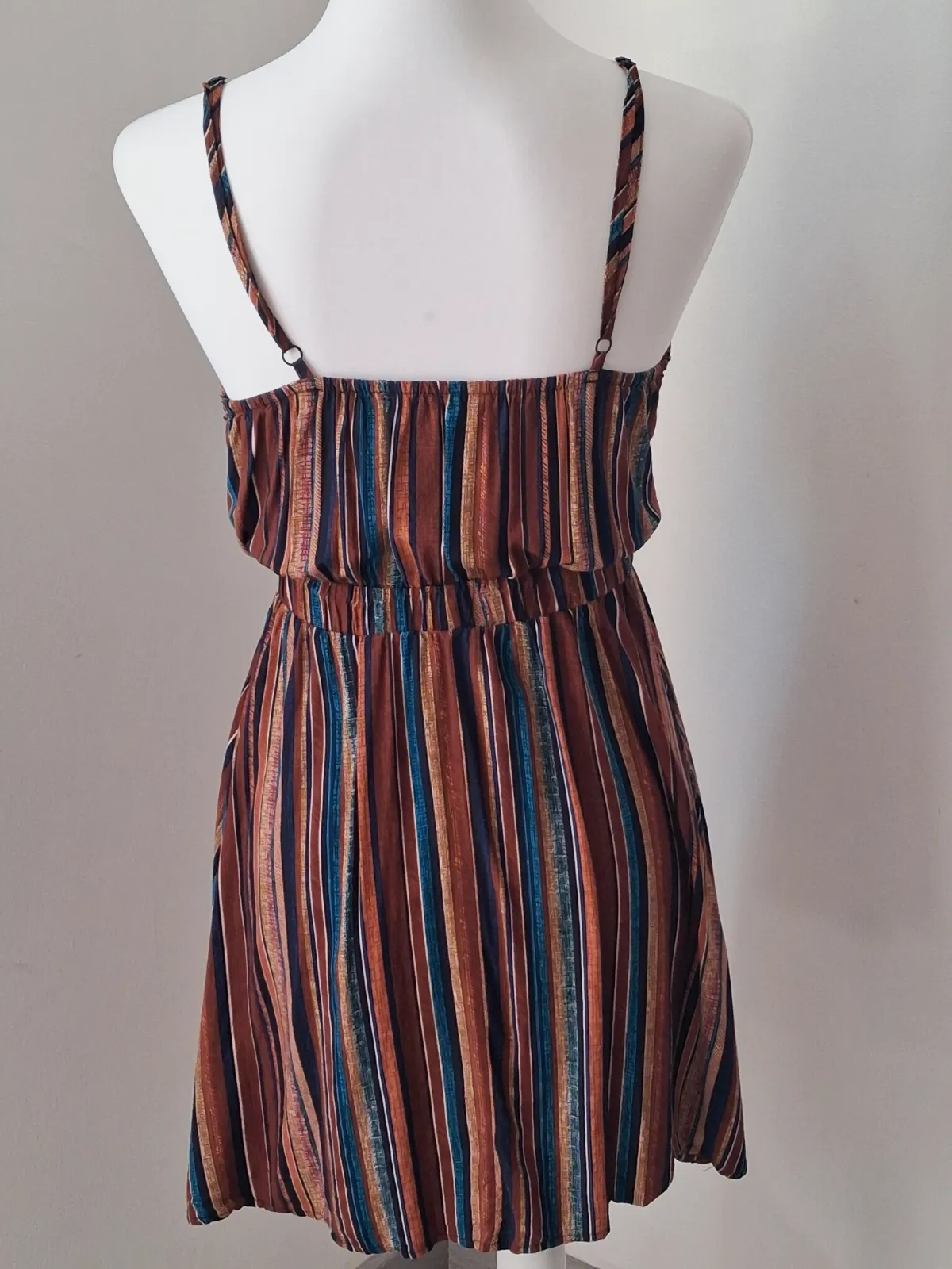 Robe courte à rayures multicolores – Shein – taille S 3