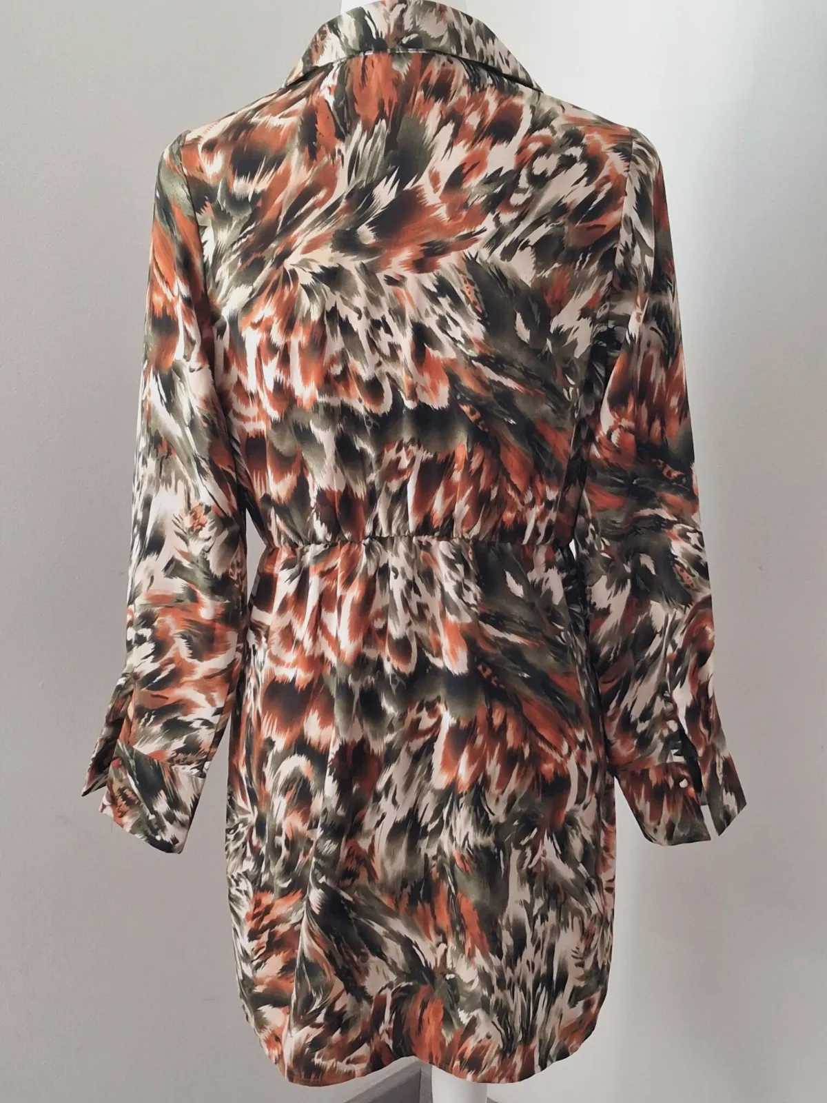 Robe courte imprimée à col chemise – Sarah John – taille S 3