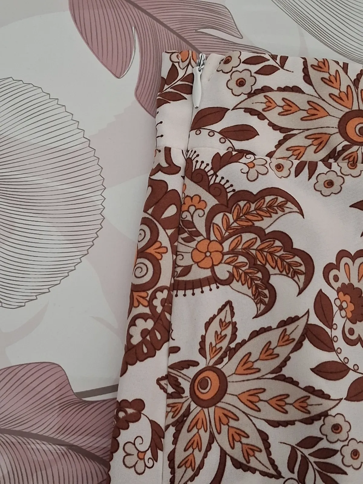 Jupe longue asymétrique à motifs paisley – Shein – taille 36 5