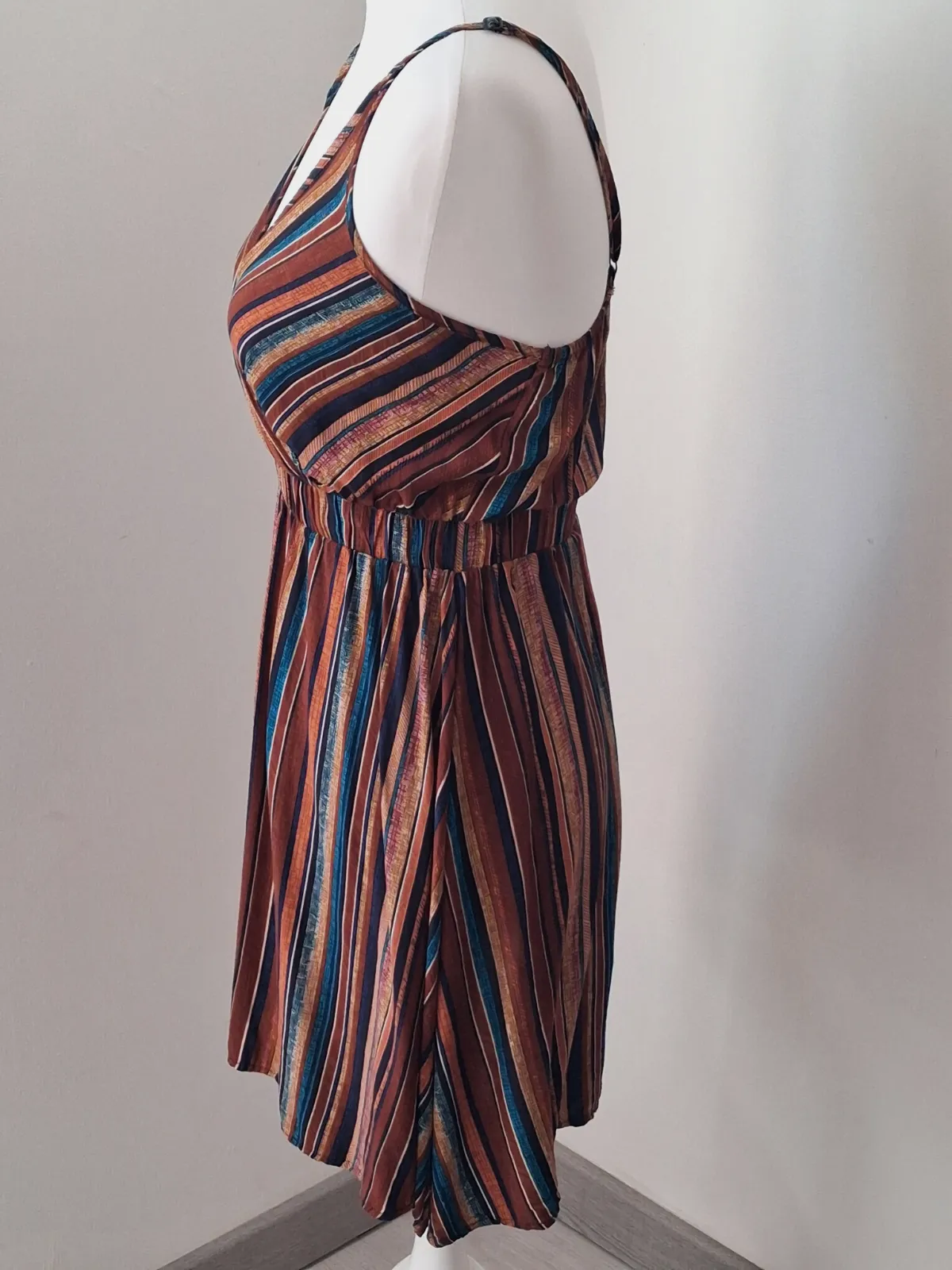 Robe courte à rayures multicolores – Shein – taille S 2