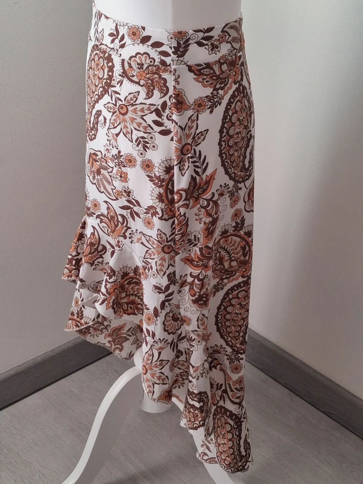 Jupe longue asymétrique à motifs paisley – Shein – taille 36 2