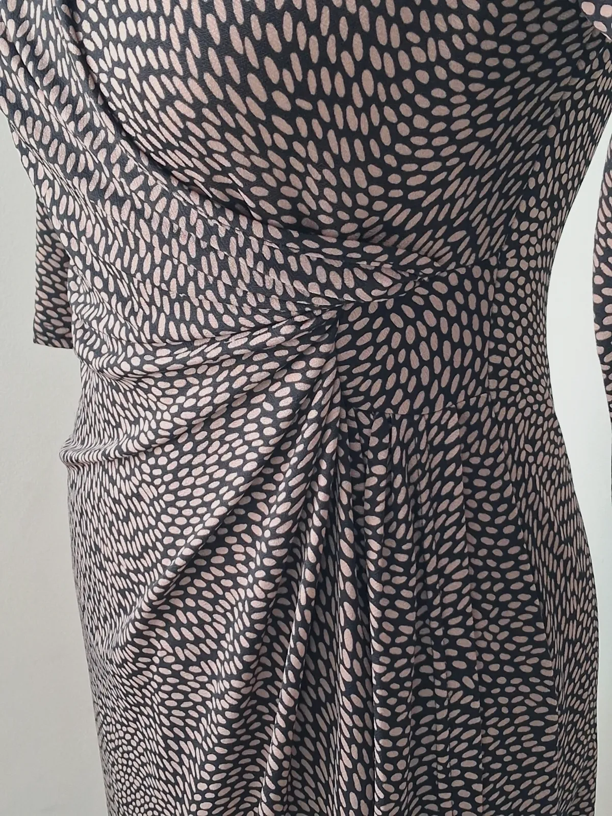 Robe drapée imprimée à manches 3/4 – Kwoman – taille M 5