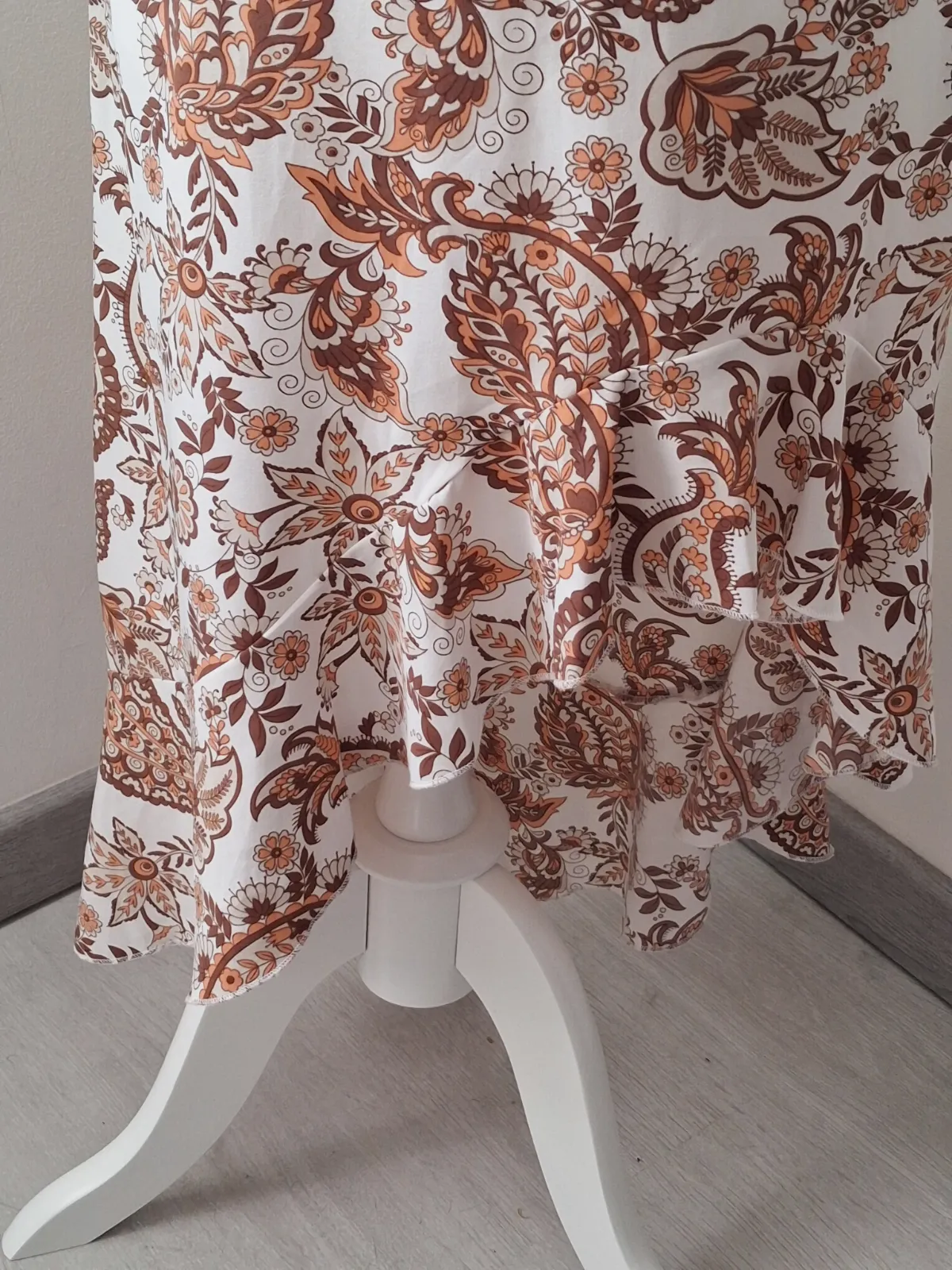 Jupe longue asymétrique à motifs paisley – Shein – taille 36 4
