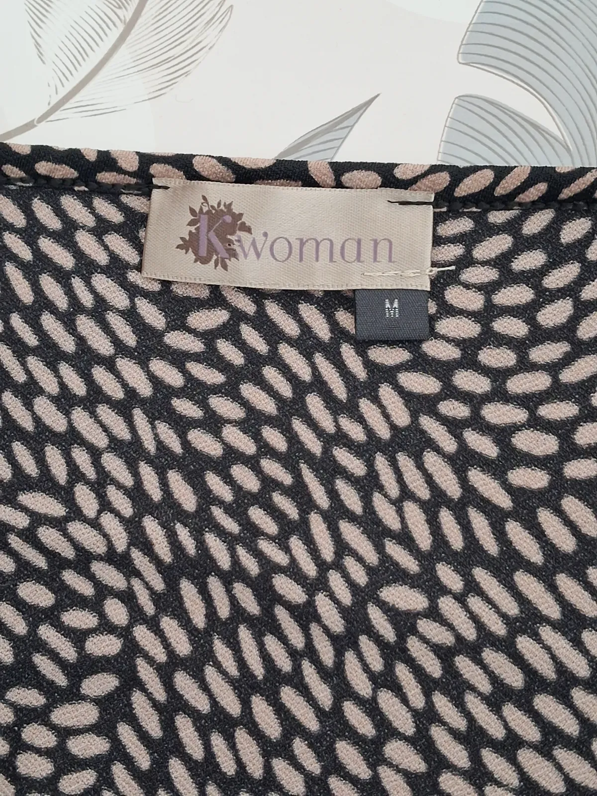 Robe drapée imprimée à manches 3/4 – Kwoman – taille M 6