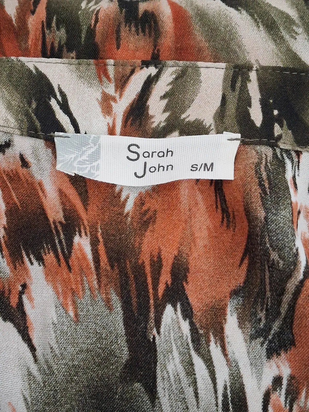 Robe courte imprimée à col chemise – Sarah John – taille S 6