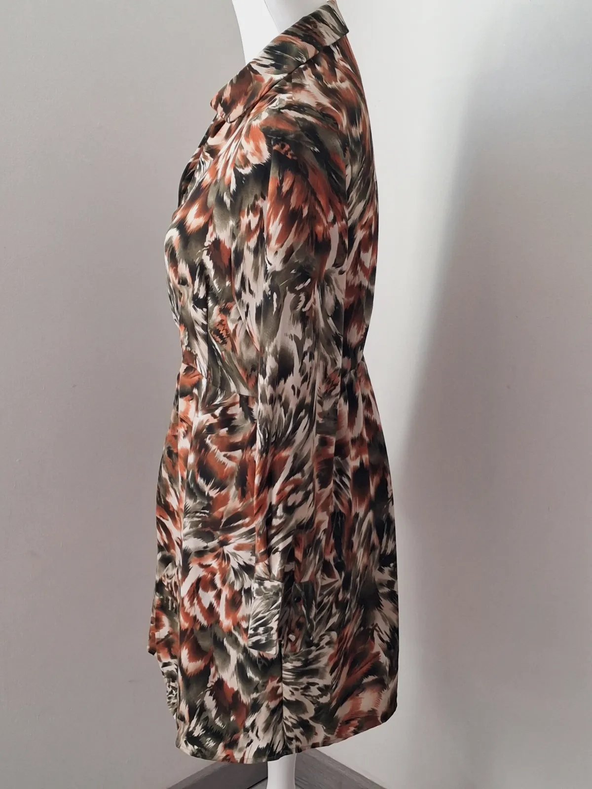 Robe courte imprimée à col chemise – Sarah John – taille S 2