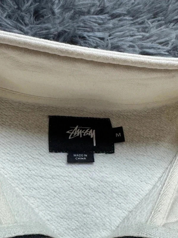 Veste de survêtement Taille M Pierre Track Jacket Stüssy écru bandes logo manches Streetwear Y2K – Stüssy – taille M 3