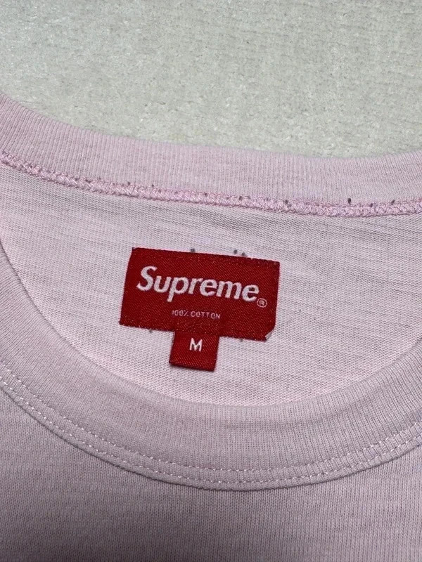 Supreme Collage Logo S/S Top FW20 T-shirt Embroidered Heather Pink Rose Chiné M – Supreme – taille M 3