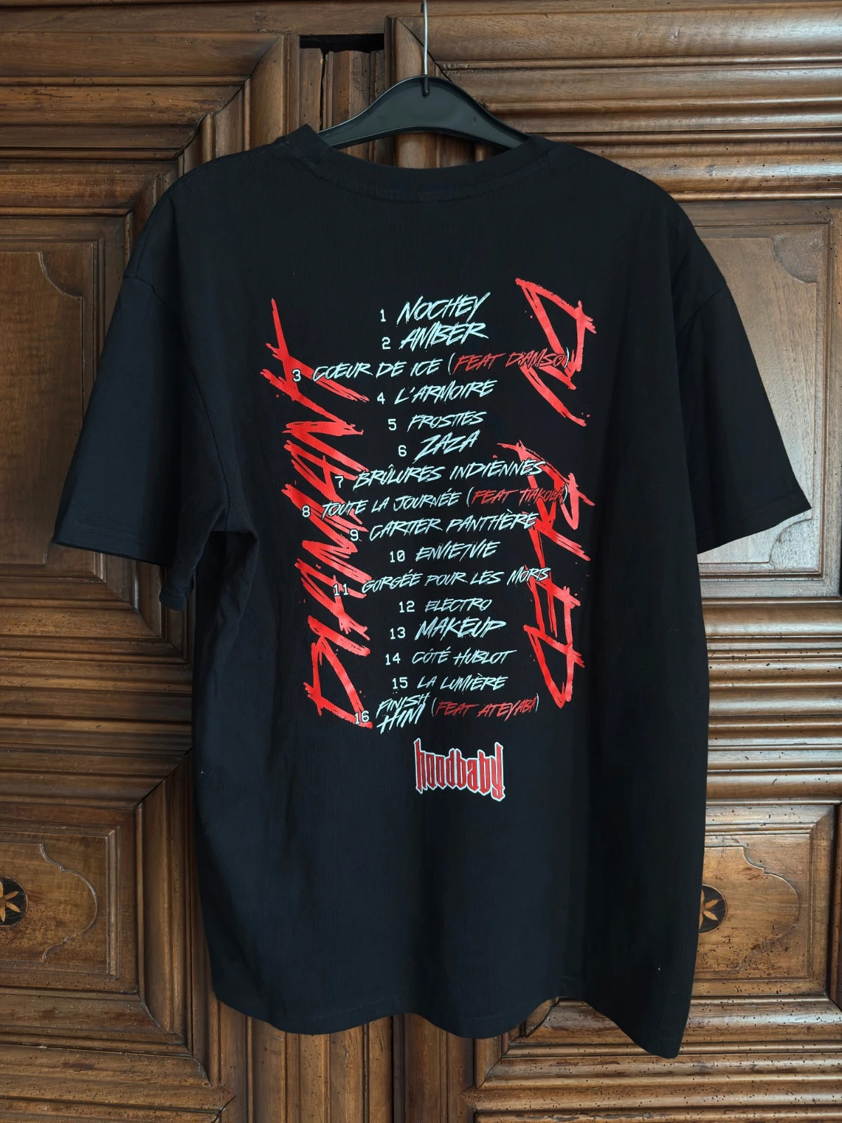 T-shirt Zola - Hoodbaby Merch - Album Diamant Du Bled - Taille L Homme noir – taille L 2