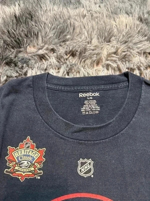 T-shirt Reebok NHL Winnipeg Jets - Scheifele 55 Cotton - Heritage Classic 2016 - Taille L – Reebok – taille L 4