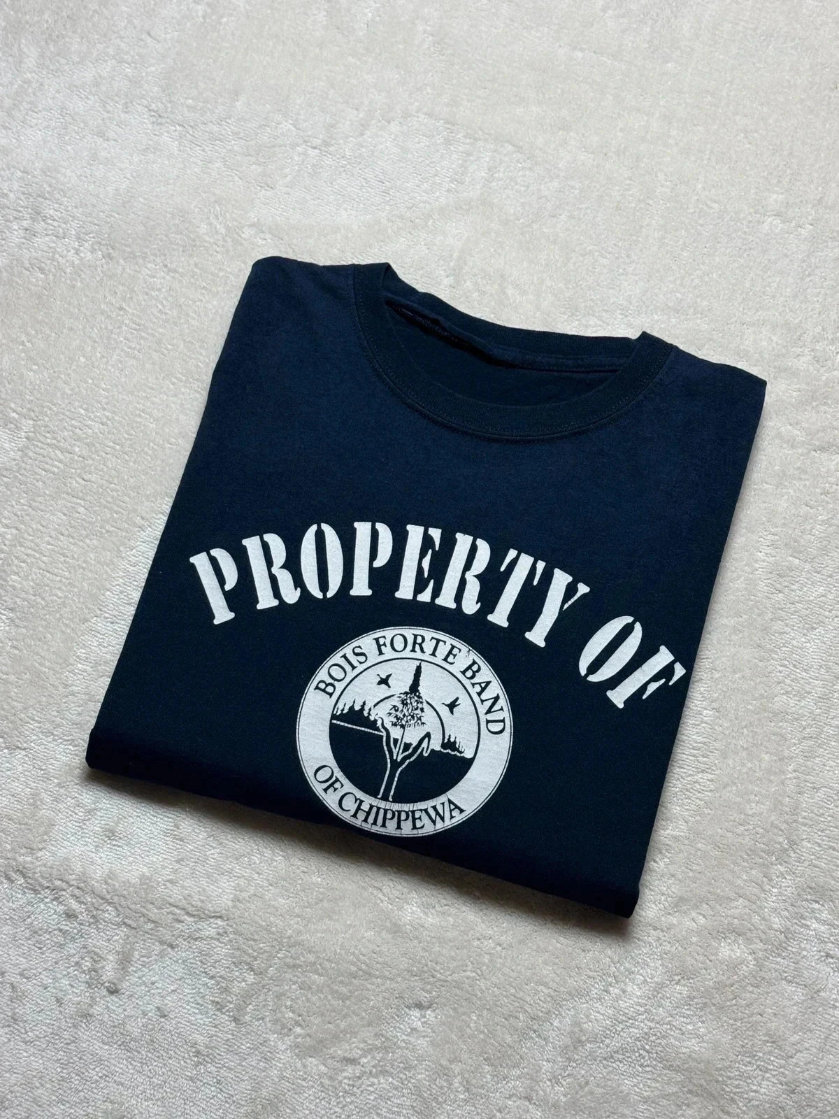 T-shirt Band of Chippewa "Property Of Bois Forte" Vintage Style US XL – Gildan – taille XL 3