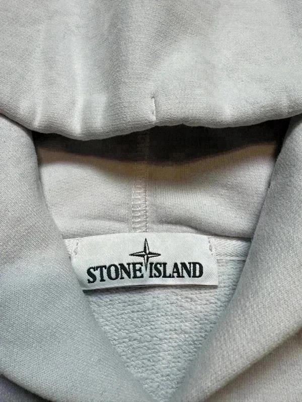 Sweat à Capuche Blanc Coton QR Code Taille L Stone Island – Stone Island – taille M 4