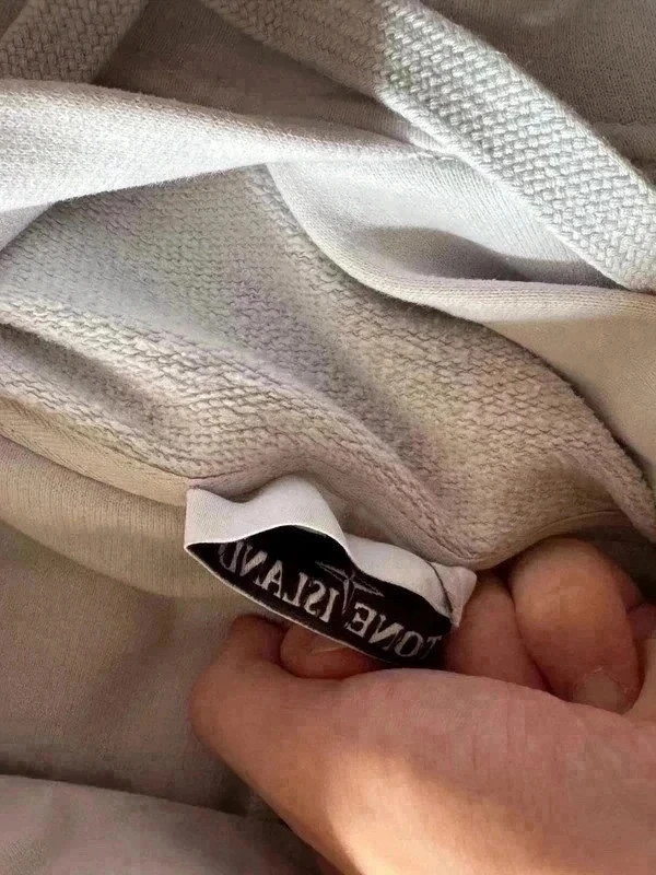 Sweat à Capuche Blanc Coton QR Code Taille L Stone Island – Stone Island – taille M 5