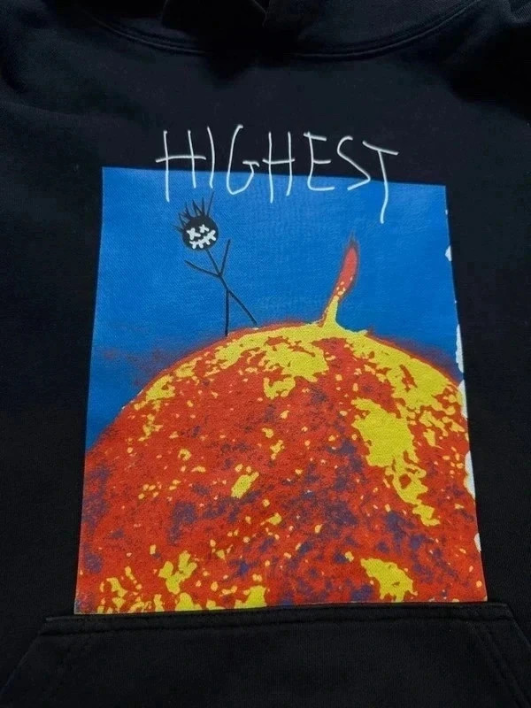 Sweat à capuche Streetwear coton graphisme imprimé noir Homme Taille M Cactus Jack Travis Scott – Travis Scott – taille M 3