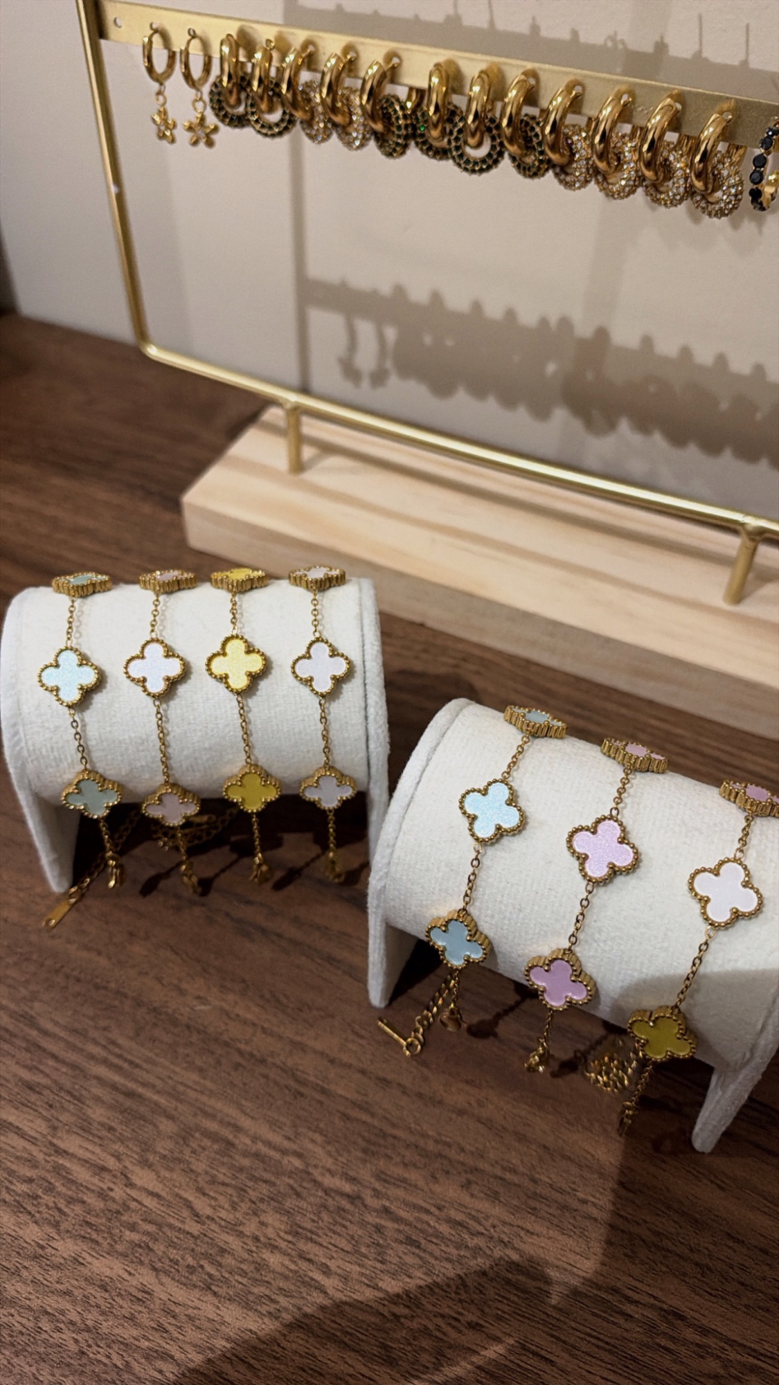 Bijoux Bracelet trèfle acier inoxydable