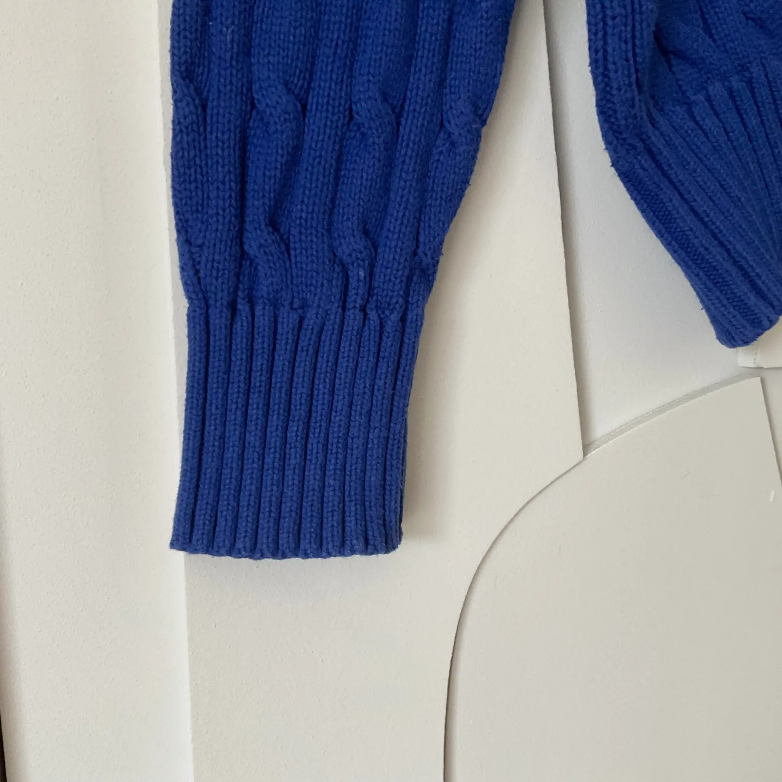 Pull à torsades Polo Ralph Lauren bleu – Polo Ralph Lauren – taille S 5