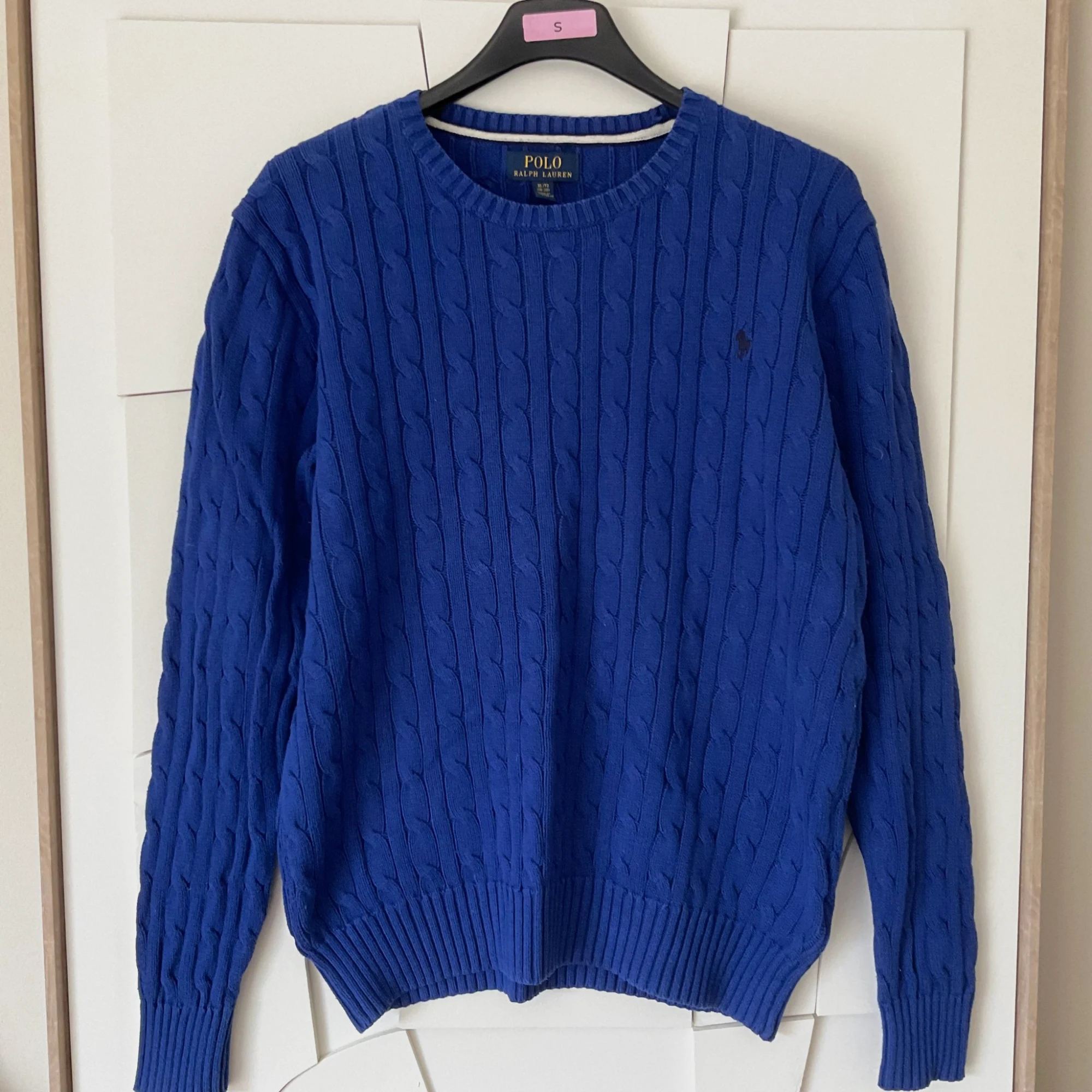 Pull à torsades Polo Ralph Lauren bleu