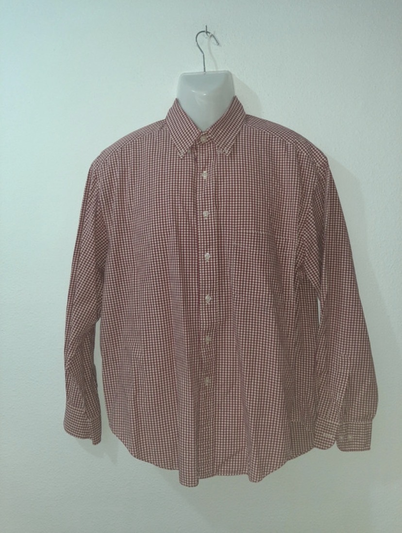 Chemise à carreaux rose et blanc