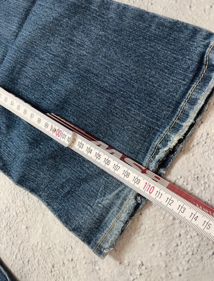 Jean bootcut délavé taille moyenne 2