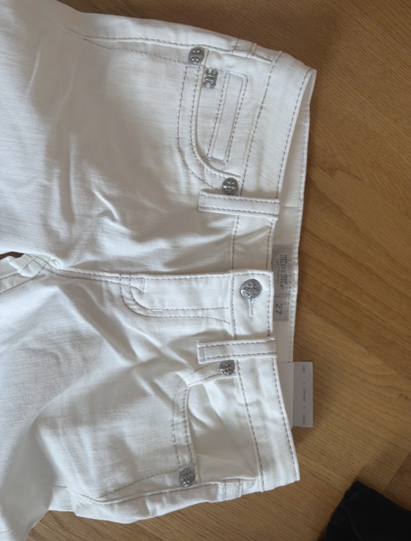 Short blanc en jean