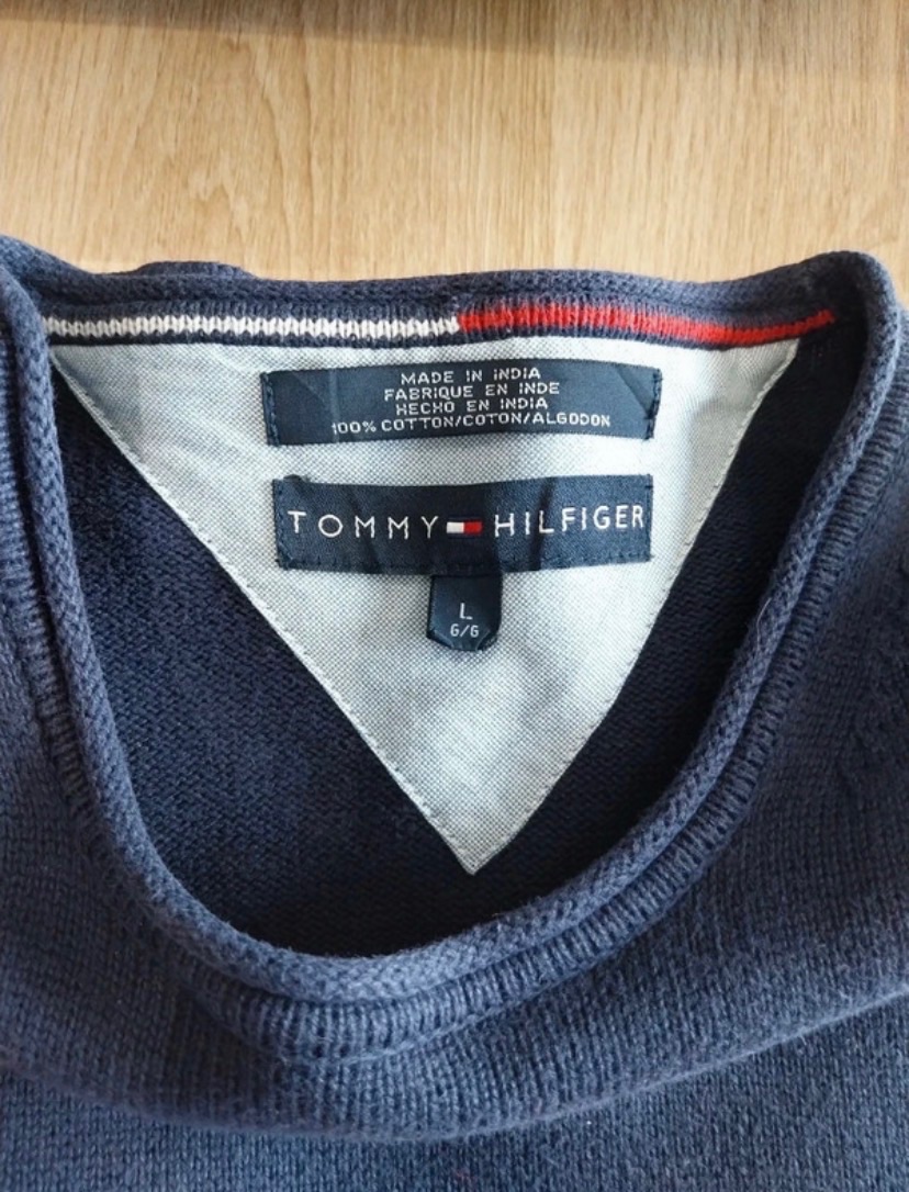Tommy Hilfiger Pull rayé marine blanc rouge 2