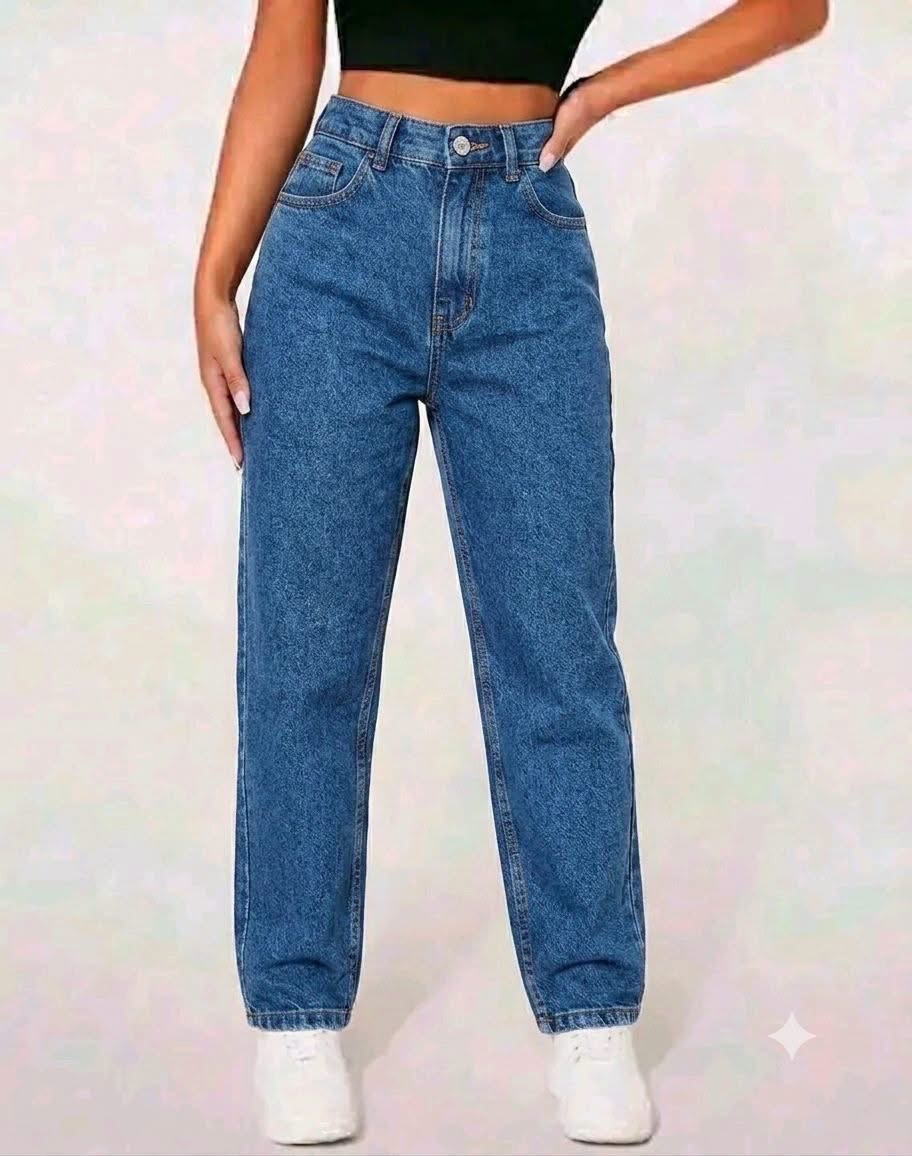 Jean bleu classique taille ajustable 2