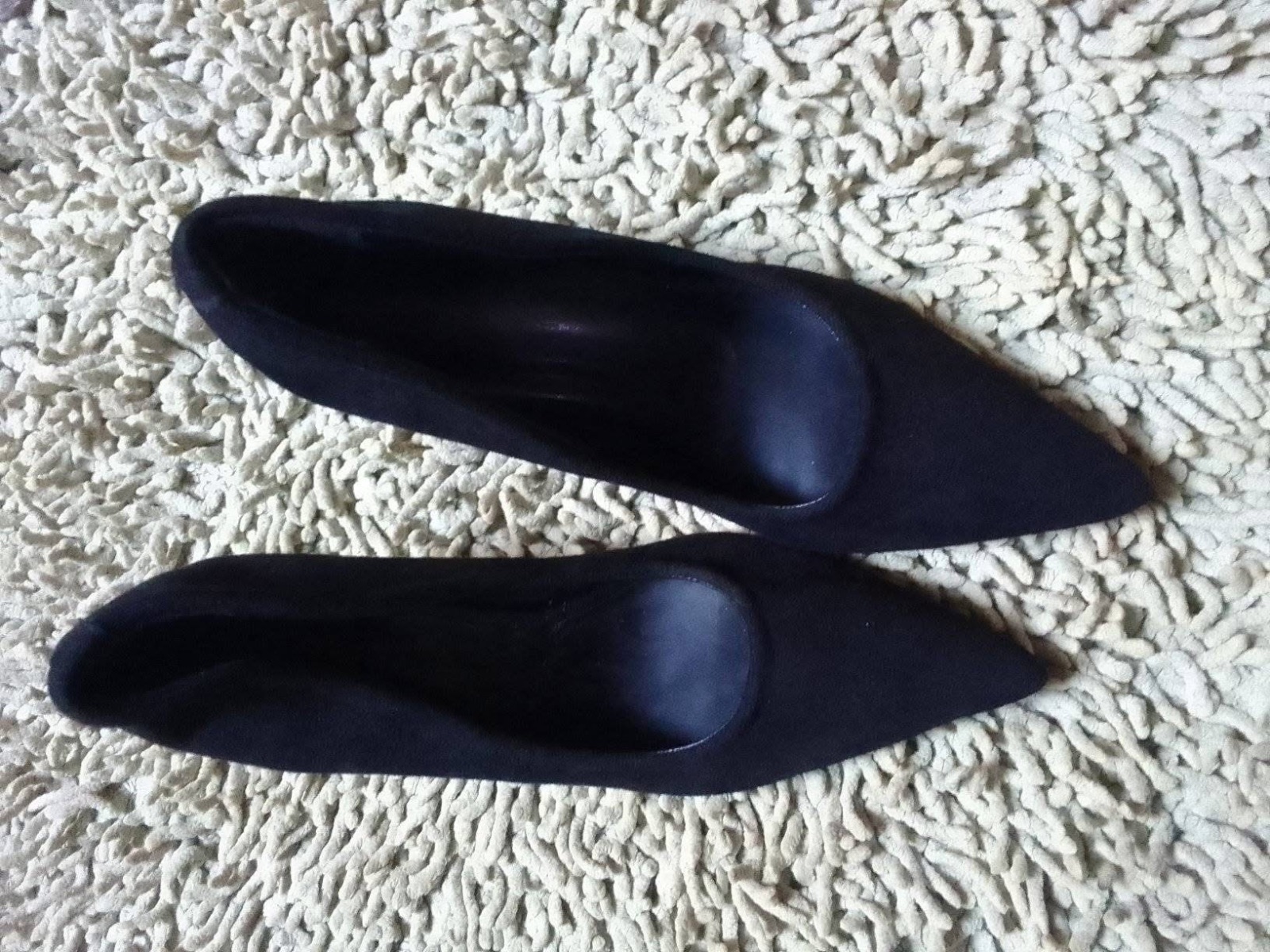 Chaussons bleu marine pointus