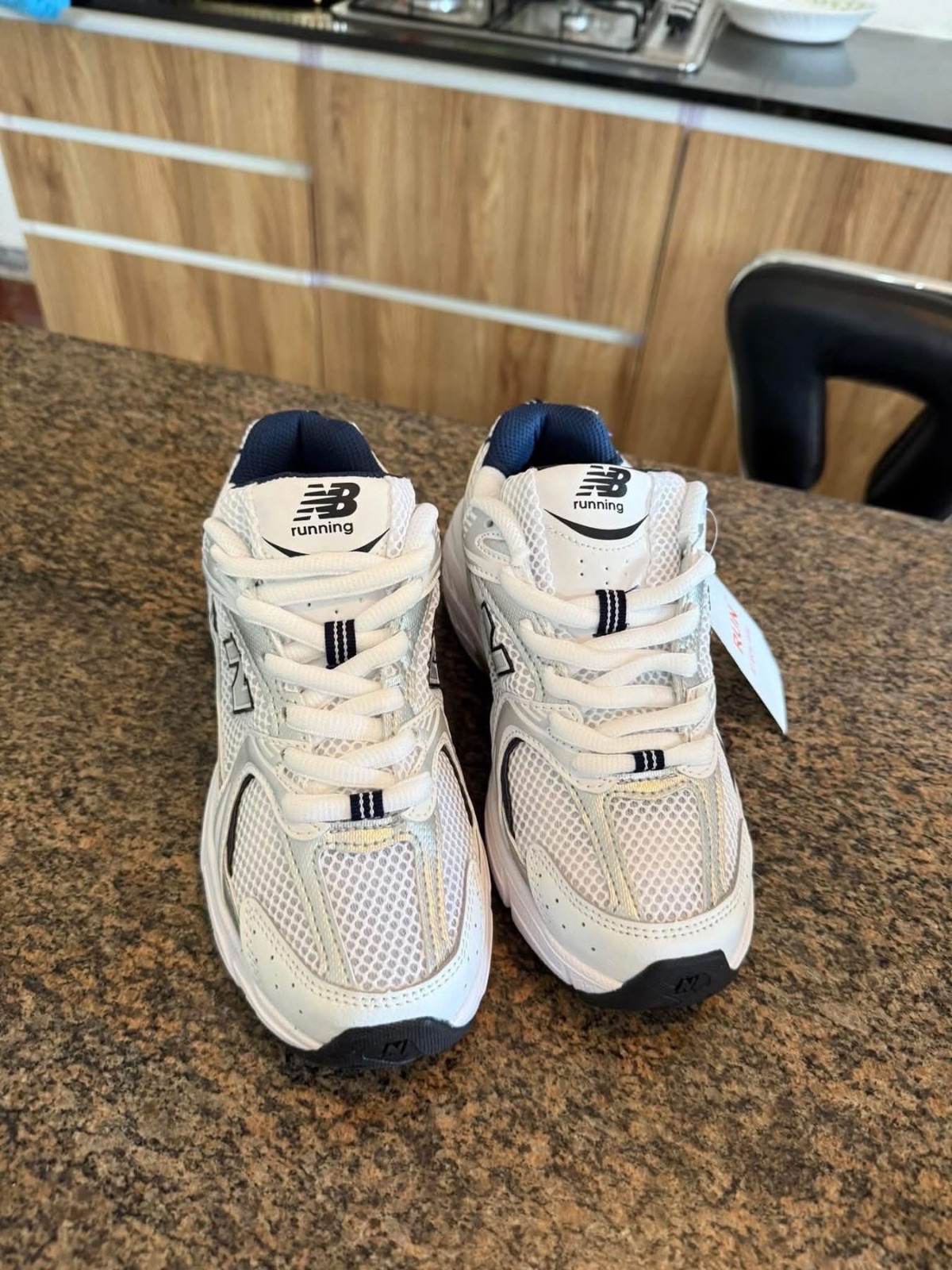 New Balance 530 blanc bleu enfant