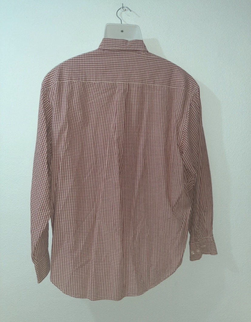 Chemise à carreaux rose et blanc 2