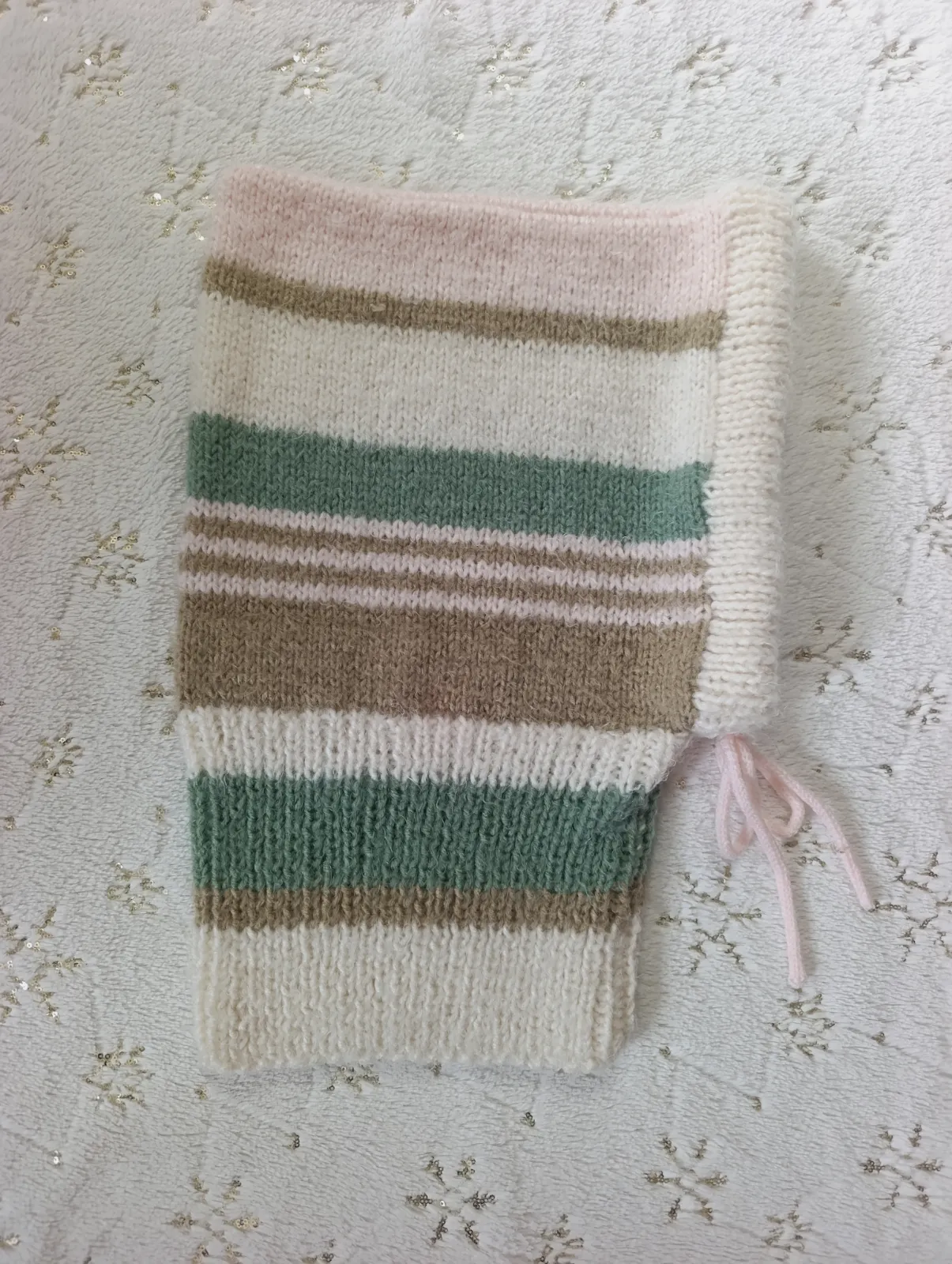 Cagoule femme hood Balaclava dégradé pastel neuf fait main – Fait main – taille Taille unique 4