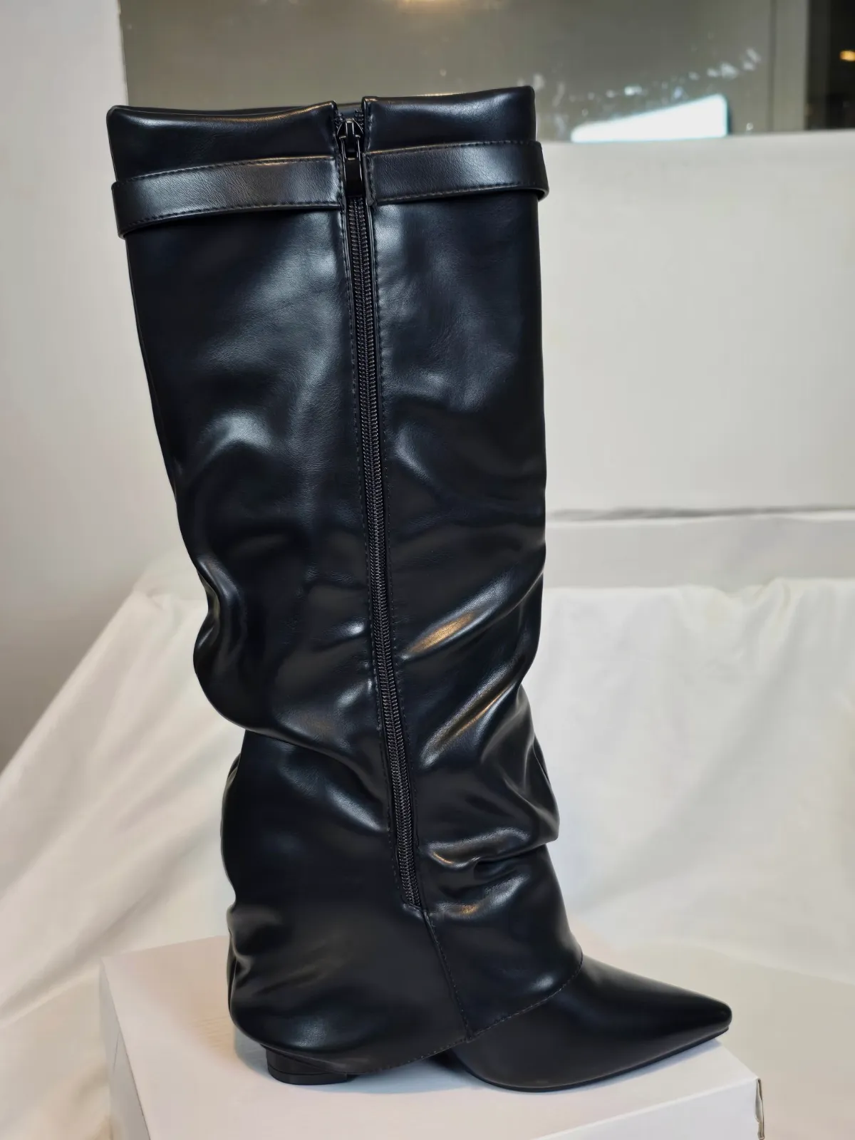 Bottes hautes noires neuf taille 39 – Sans marque – taille EU 39 5