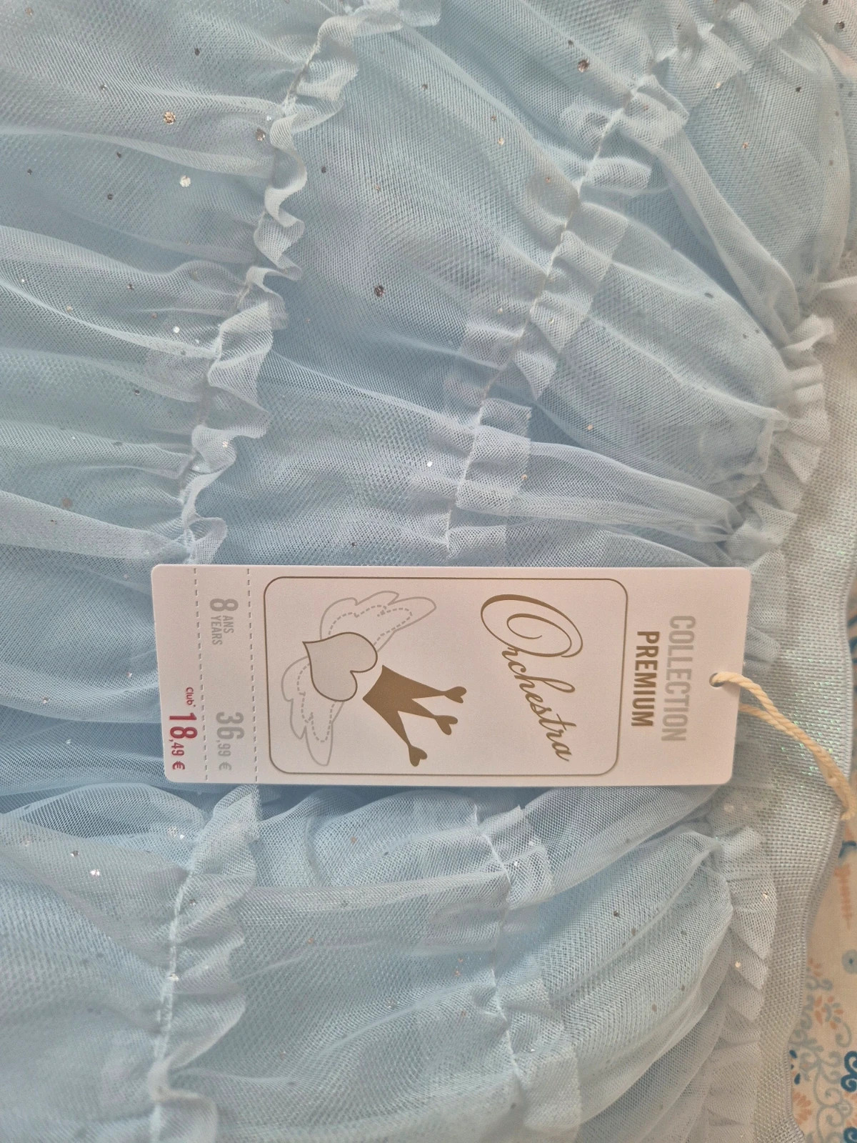 Jupe en tulle bleu ciel – Orchestra – taille 8 ans / 128 cm 2